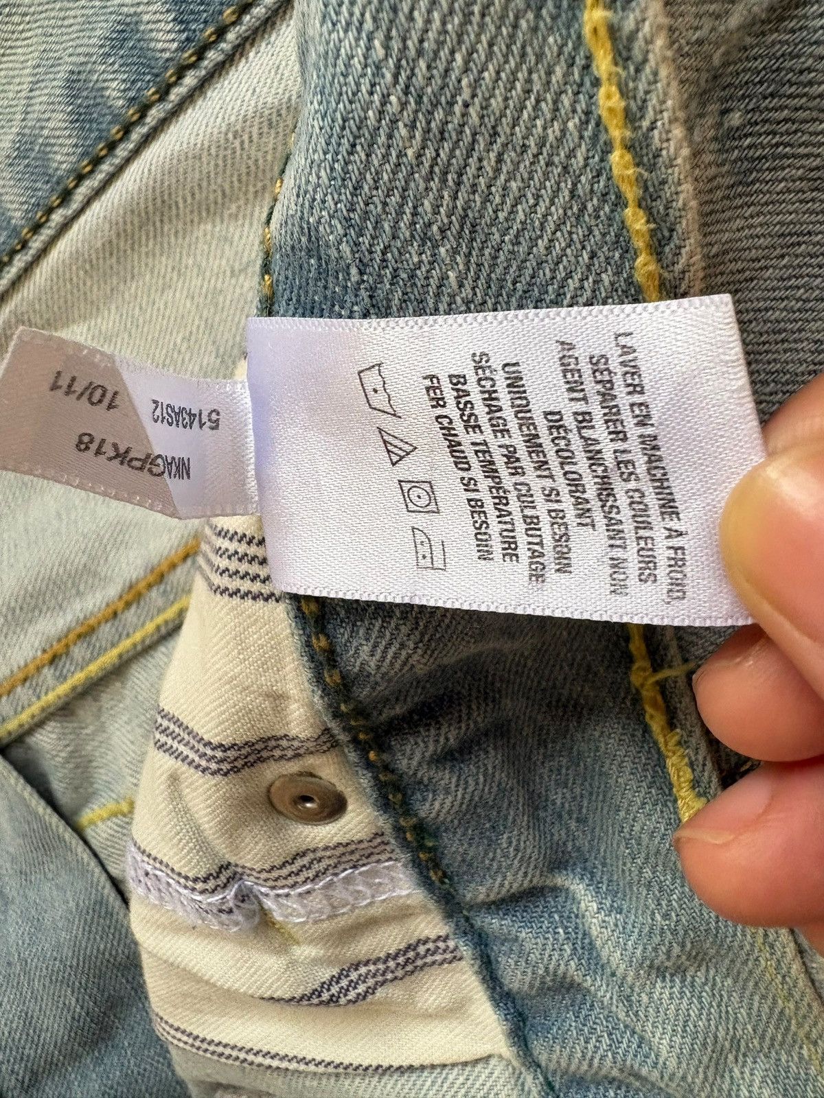Aeropostale × Japanese Brand Vintage Japanese Brand Sashiko Style Rip Loose Baggy Jeans Size US 38 / EU 54 - 11 Thumbnail