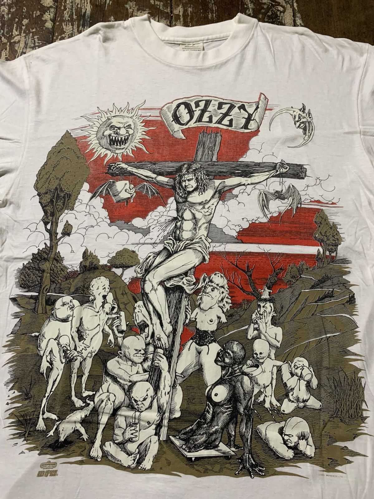 Band Tees Vintage Ozzy Osbourne “Crucifixion” 1991 Size US L / EU 52-54 / 3 - 1 Thumbnail