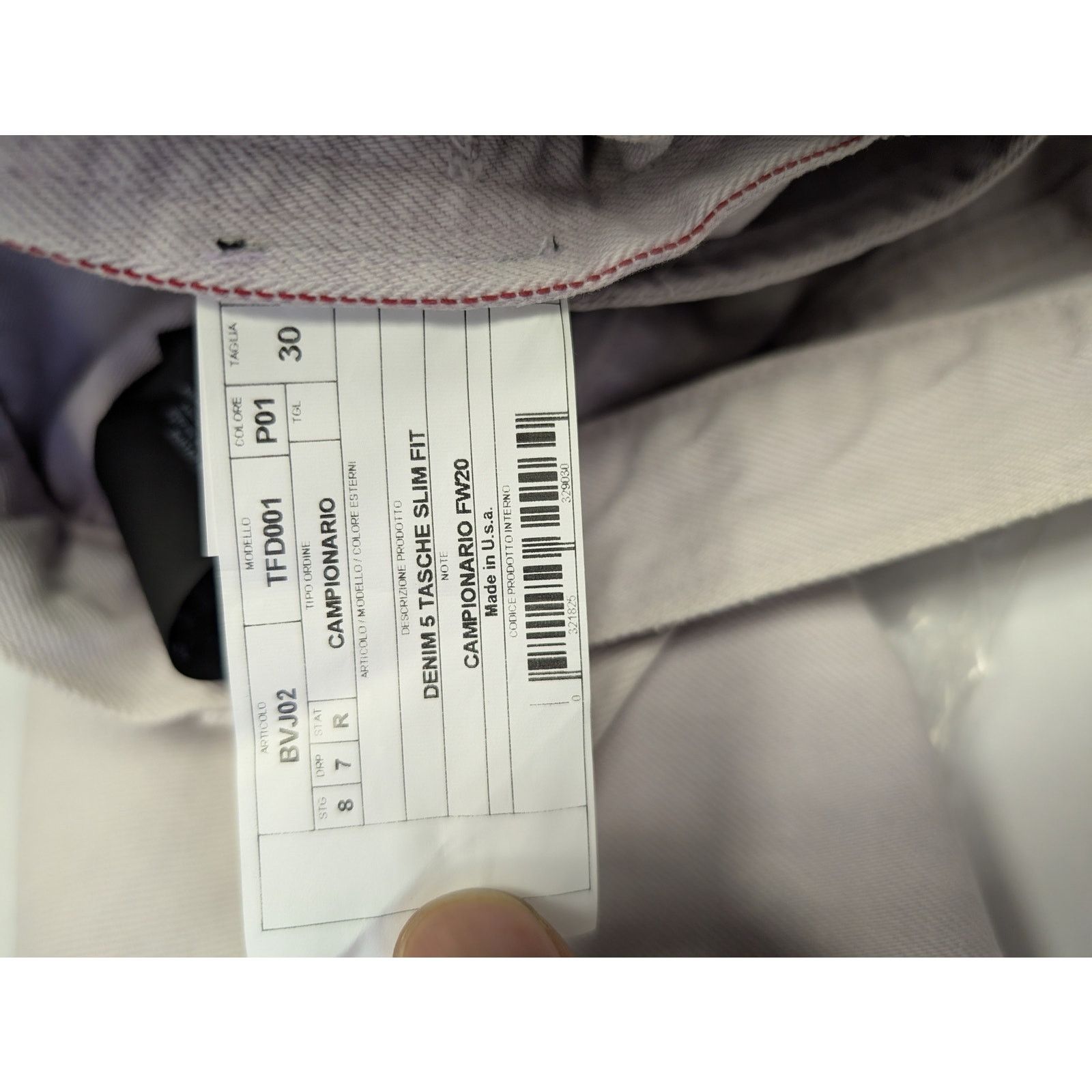 Tom Ford o1rshd1 Slim Denim Jeans in Dirty White Size US 30 / EU 46 - 18 Thumbnail