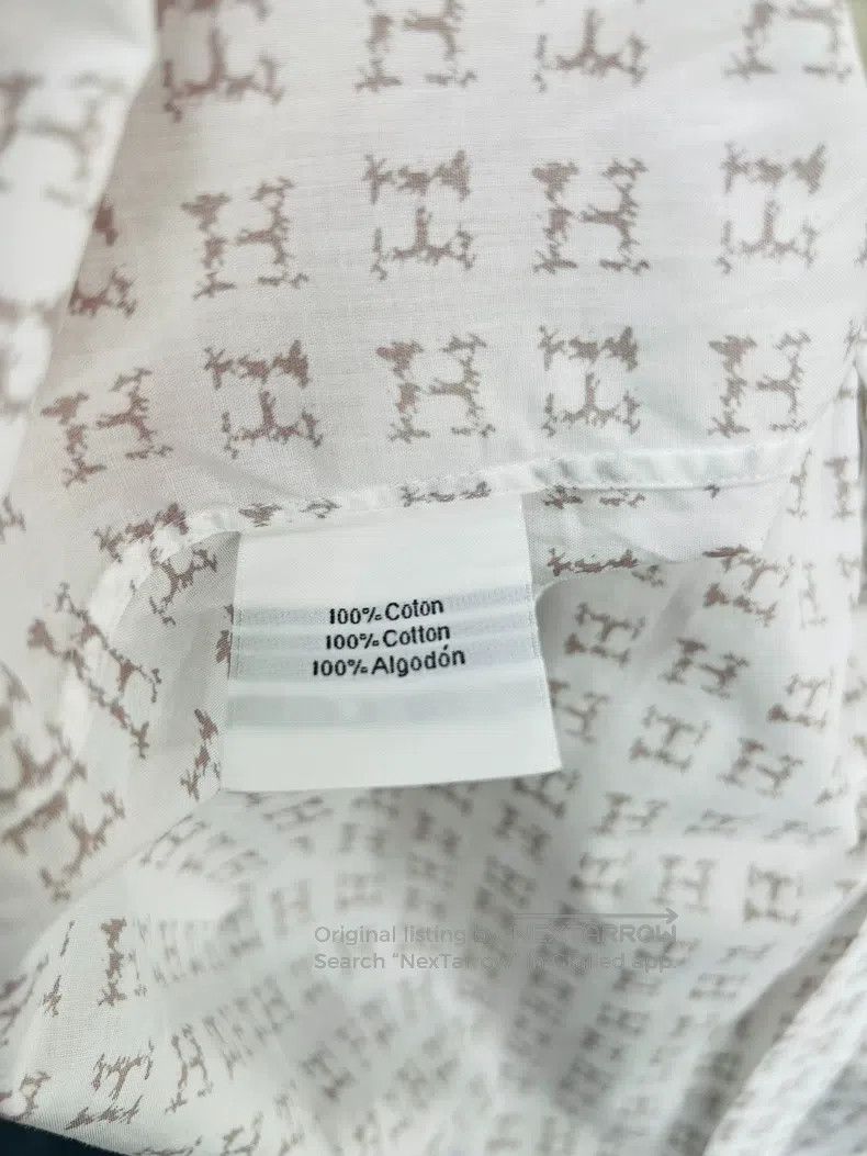 Hermes Hermes size 43 Full print H shirt Size US S / EU 44-46 / 1 - 4 Thumbnail