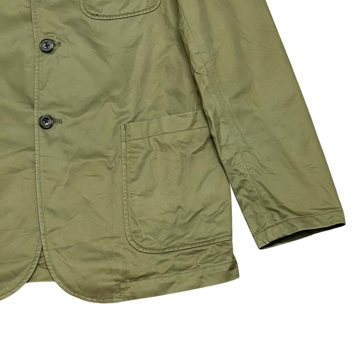Beams Plus Vintage Beams Plus Single Breasted Olive Green Blazer Jacket Size US M / EU 48-50 / 2 - 3 Thumbnail