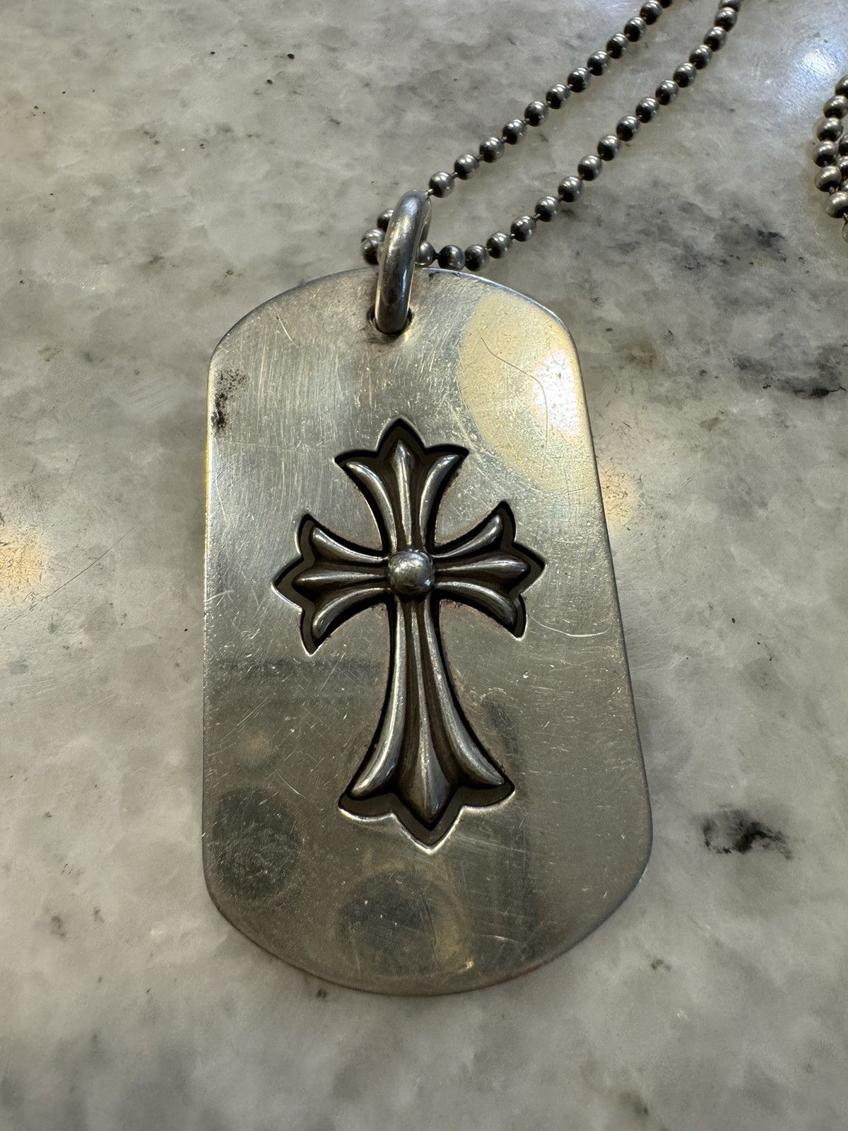 Chrome Hearts Chrome hearts tag with cross | Grailed