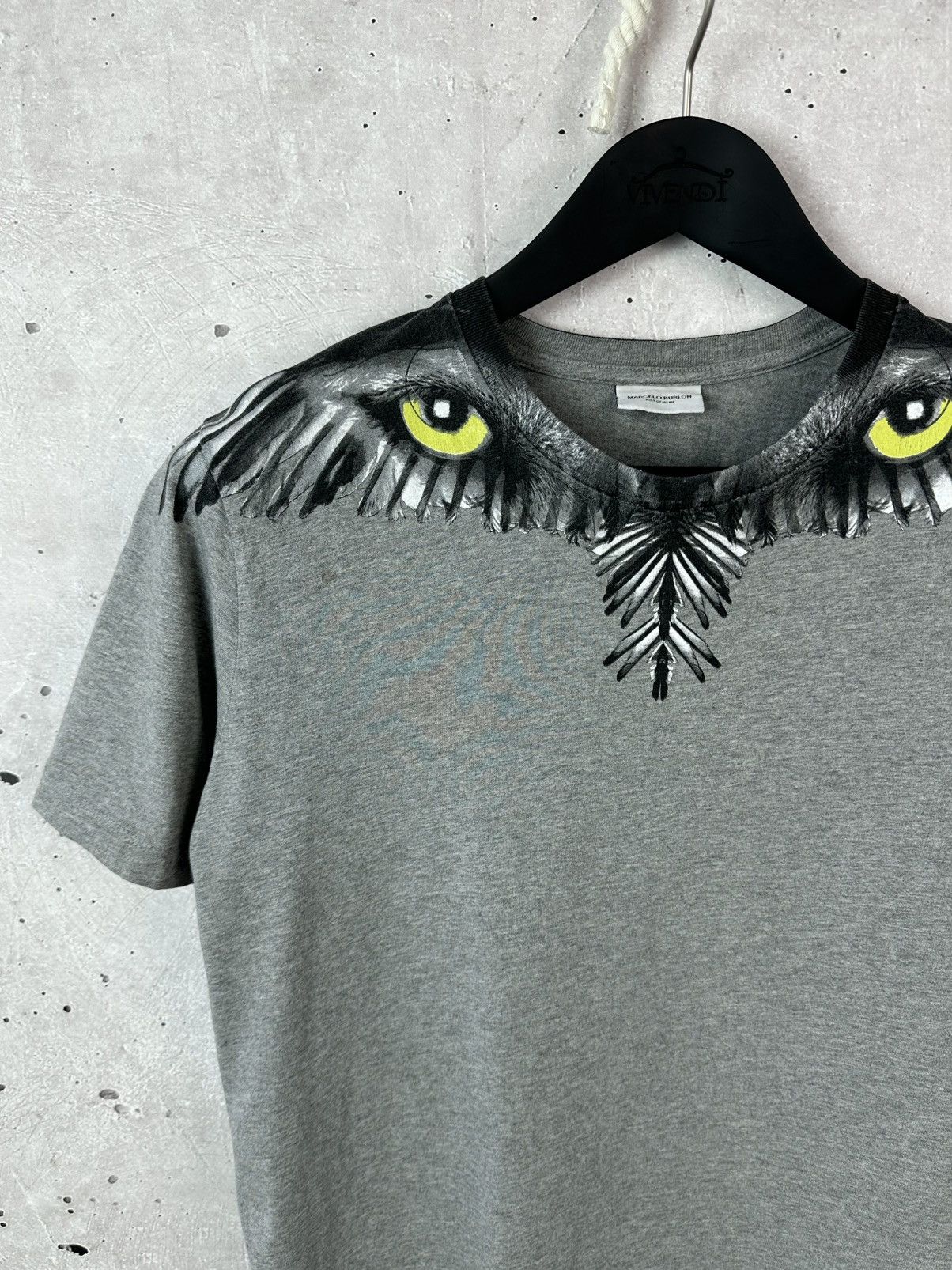 Marcelo Burlon Marcelo Burlon Printed Grey Cotton Kids Short Sleeve T-shirt Size US S / EU 44-46 / 1 - 2 Thumbnail