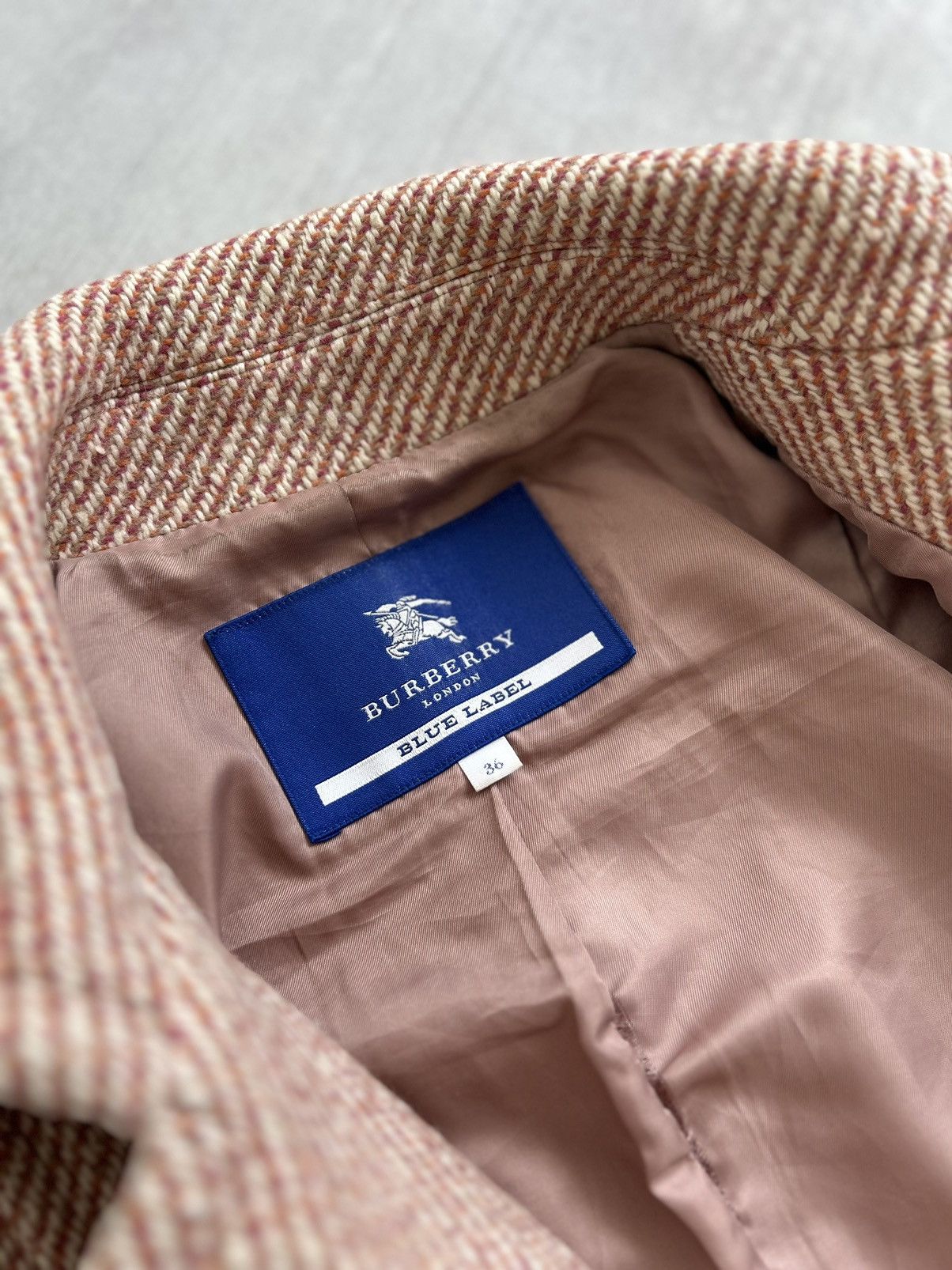 Burberry Burberry Blue Label Wool Coat Belted Size 36 Size XS / US 0-2 / IT 36-38 - 13 Thumbnail