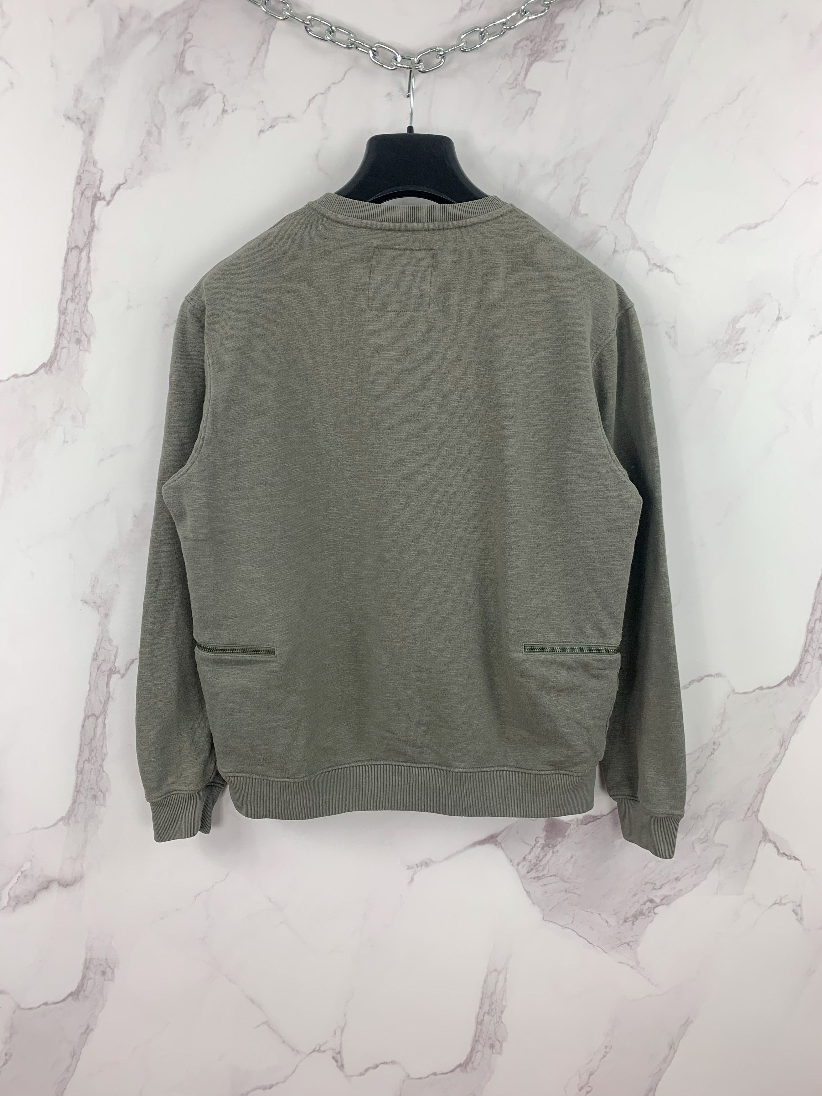Allsaints Allsaints Griffin Crew Sweatshirt Zip Pockets Size L Size US L / EU 52-54 / 3 - 5 Thumbnail