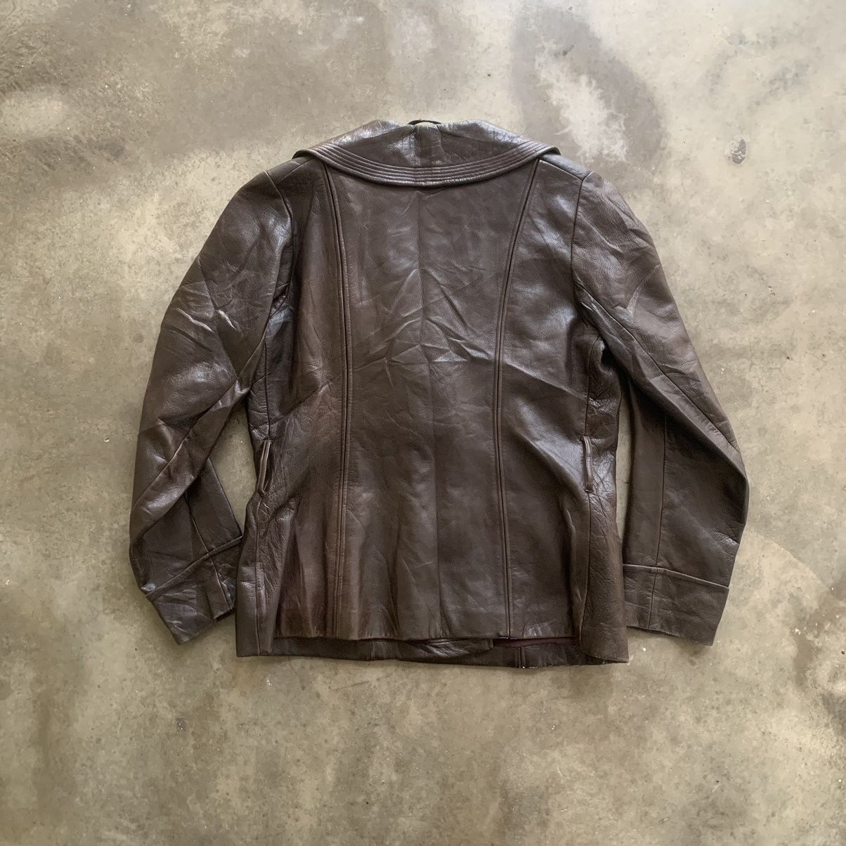Leather Vintage 1960’s Men Soft Leather Jacket 20.5” x 24.5” Size US S / EU 44-46 / 1 - 2 Thumbnail