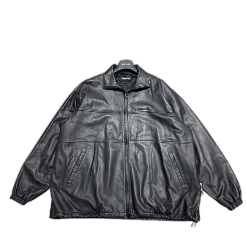 Balenciaga Balenciaga Black Leather Padded Jacket-yf Size US L / EU 52-54 / 3 - 1 Thumbnail