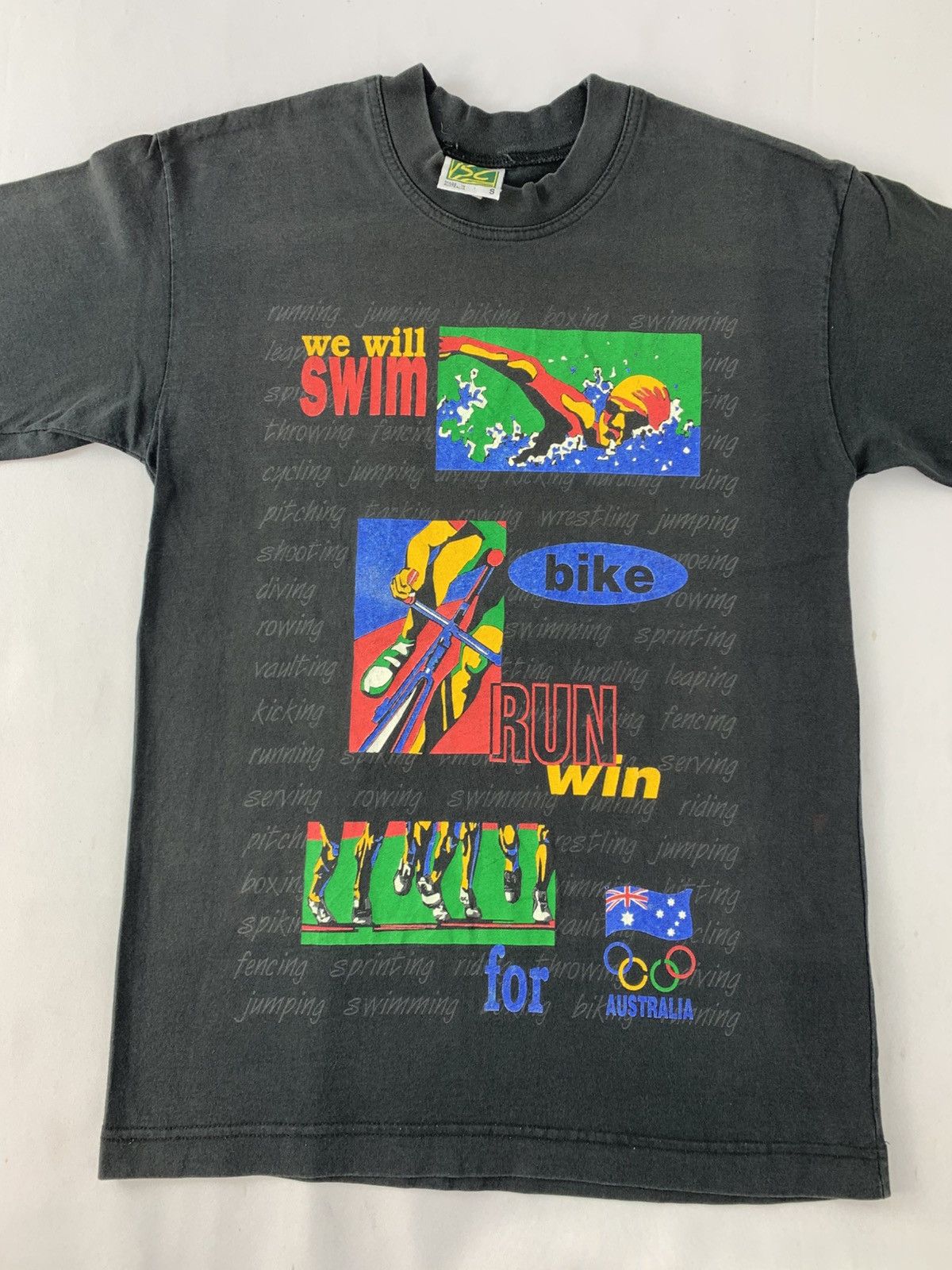 Vintage Vintage 90s Isc Australian Olympic Sport Team Printed Tee Size US S / EU 44-46 / 1 - 3 Thumbnail