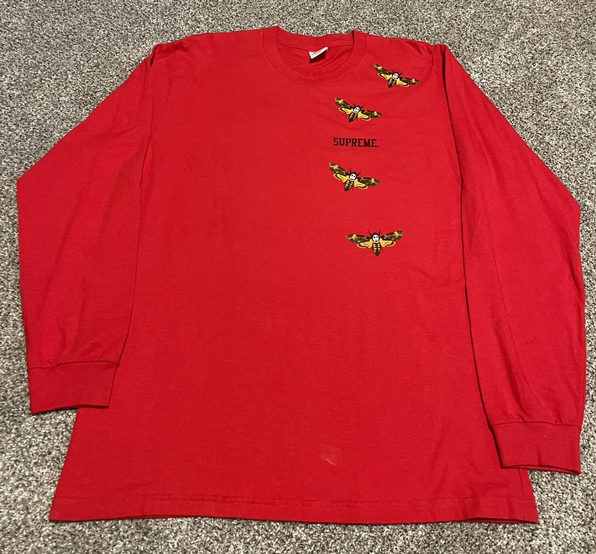 Supreme Supreme Moth L/S Tee Red SS15 Size US L / EU 52-54 / 3 - 1 Thumbnail