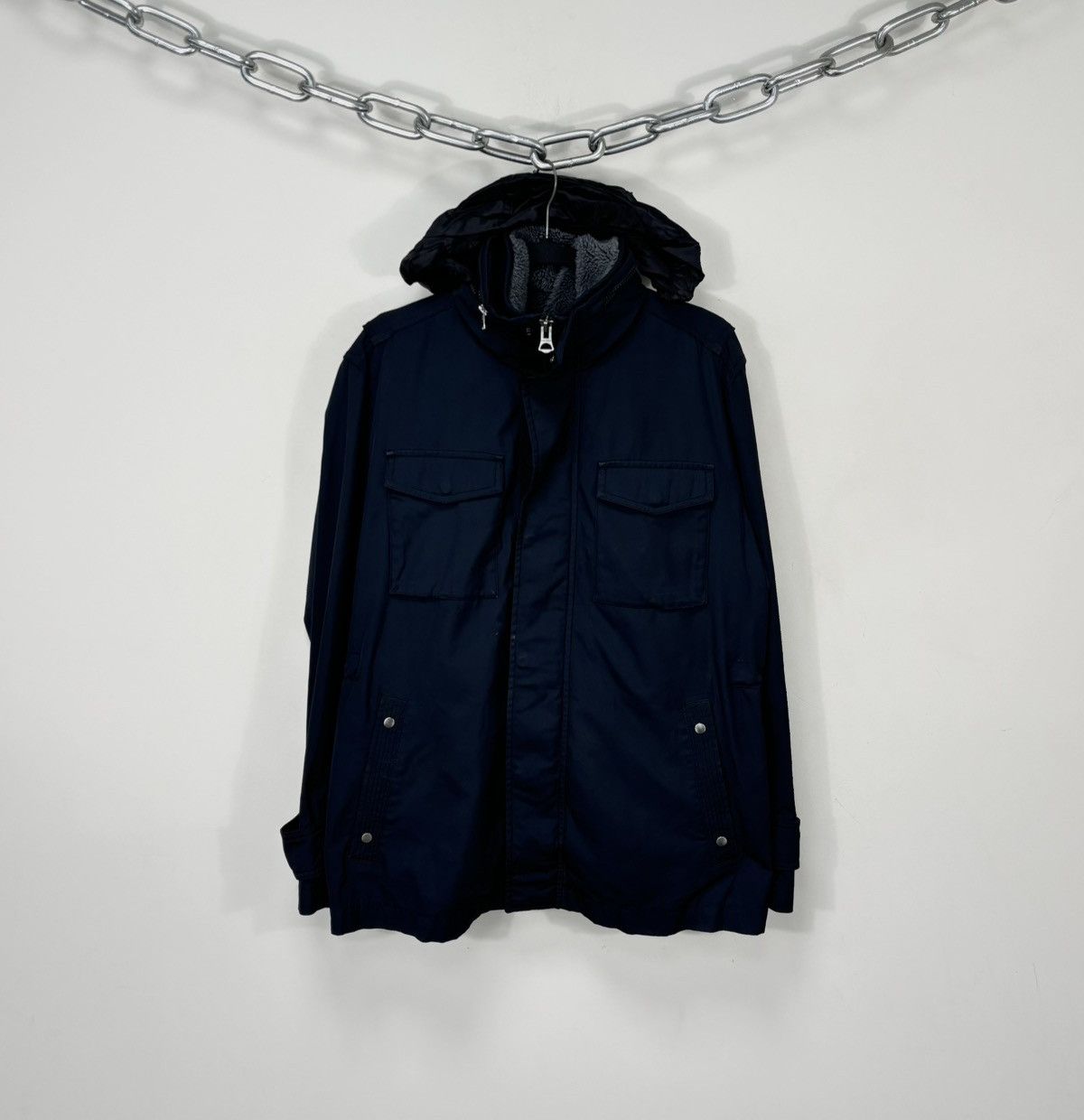 Hugo Boss Hugo Boss Orange Men’s 2 in 1 Navy Blue Winter Parka Jacket Size US M / EU 48-50 / 2 - 1 Thumbnail