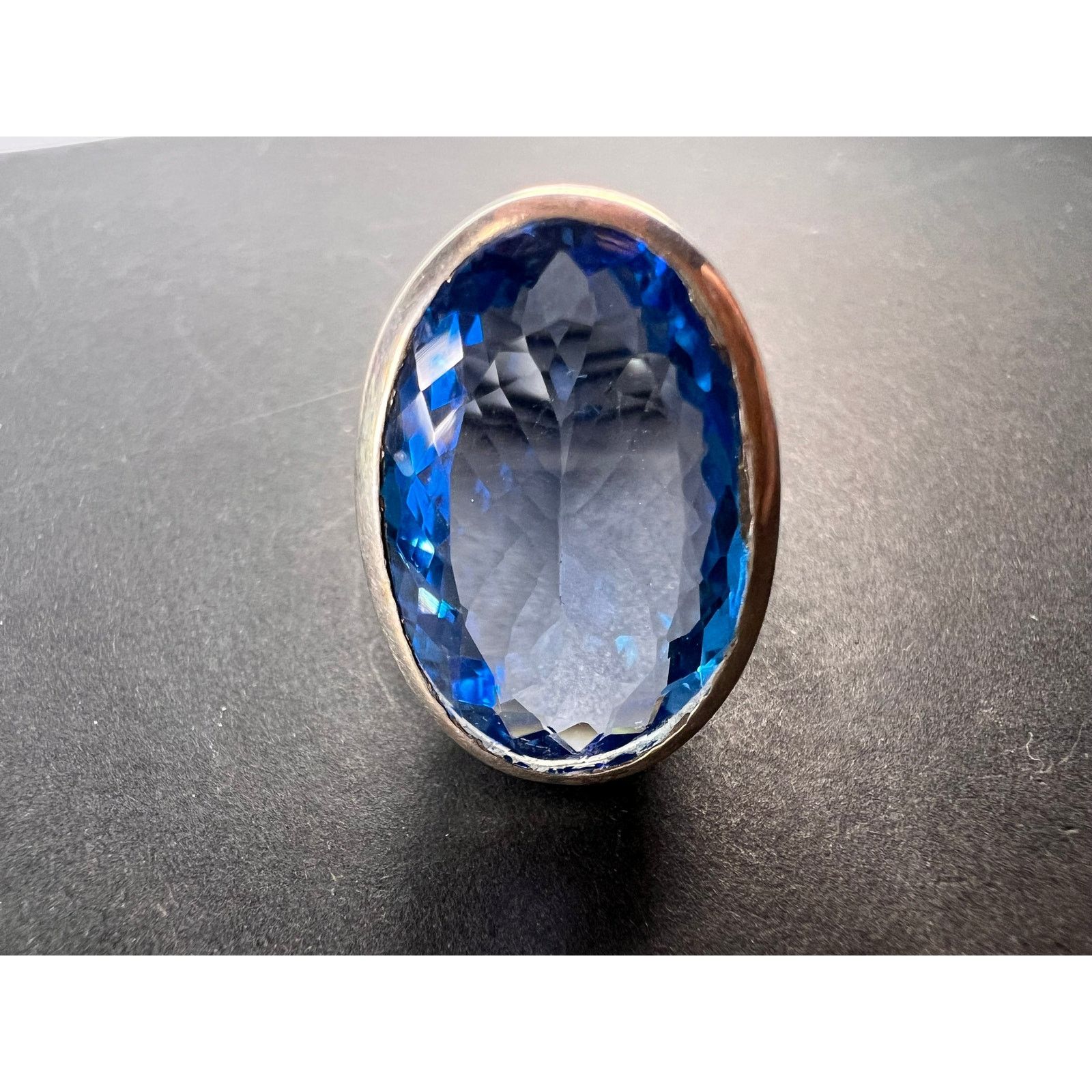 Other NEW Swiss blue topaz 925 ring size 8 / 11.70 grams Size ONE SIZE - 4 Thumbnail