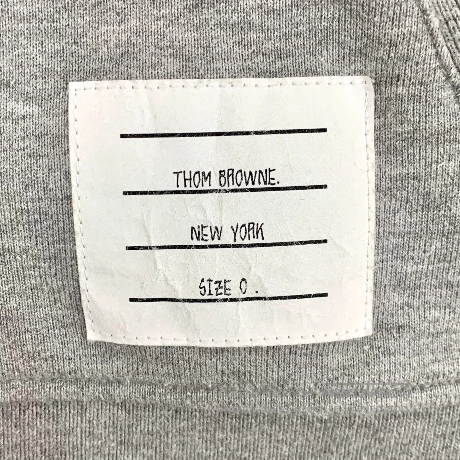 Thom Browne thom browne gray classic hoodie with drawstring. Size US XS / EU 42 / 0 - 5 Thumbnail