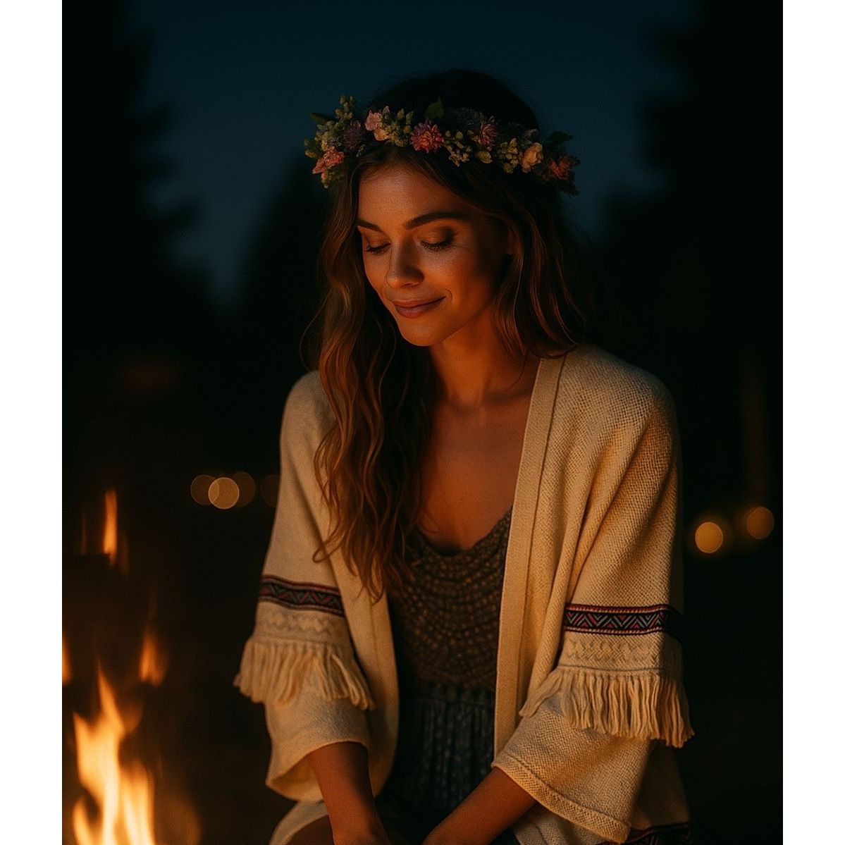 Other H&M Women’s Ivory S Cardigan Boho Chic Festival Boho Chic Co Size L / US 10 / IT 46 - 1 Thumbnail