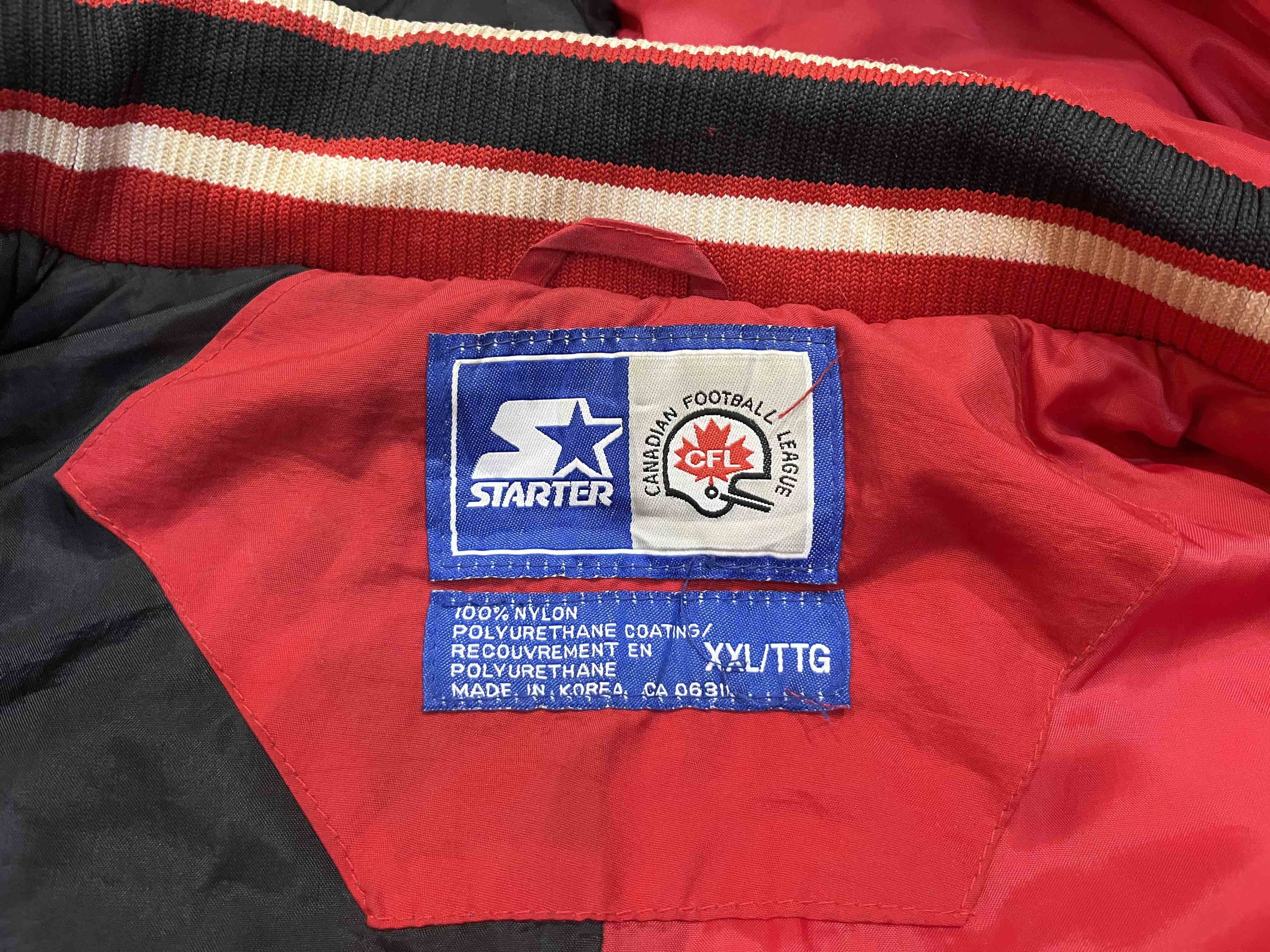 Starter × Vintage Vintage Starter CFL Calgary Stampeders Hoodie Puffer Jacket Size US XL / EU 56 / 4 - 3 Thumbnail