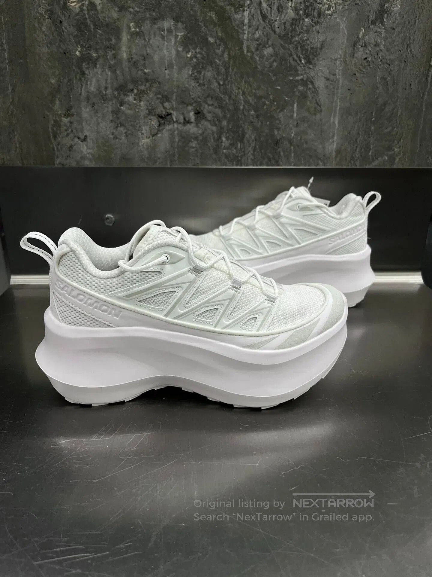 Salomon CDG Salomon White XT6 Elevated Sneakers. Size US 6.5 / IT 36.5 - 4 Thumbnail