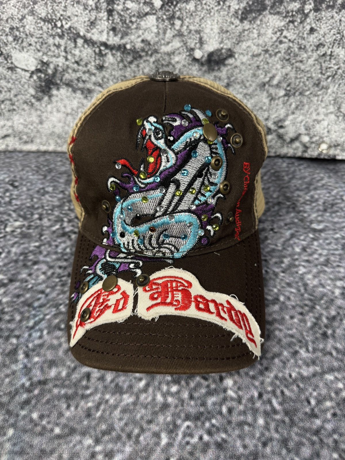 Ed Hardy New Ed Hardy by Christian Audigier Y2K Baseball Cap One Size Size ONE SIZE - 2 Thumbnail