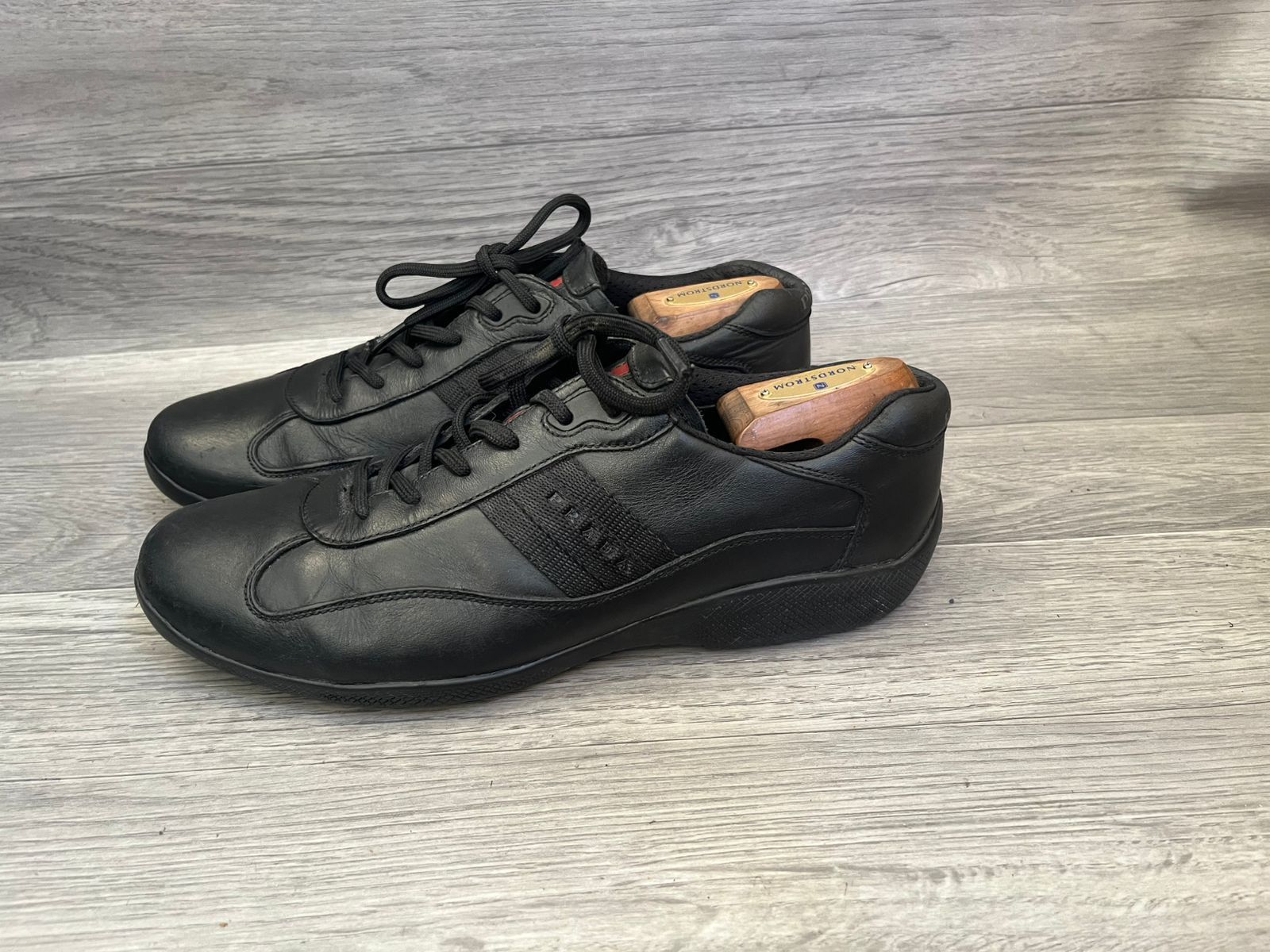 Prada Prada American Cup Black Low-Top Sneakers Sz 8.5 UK Size US 9.5 / EU 42-43 - 4 Thumbnail