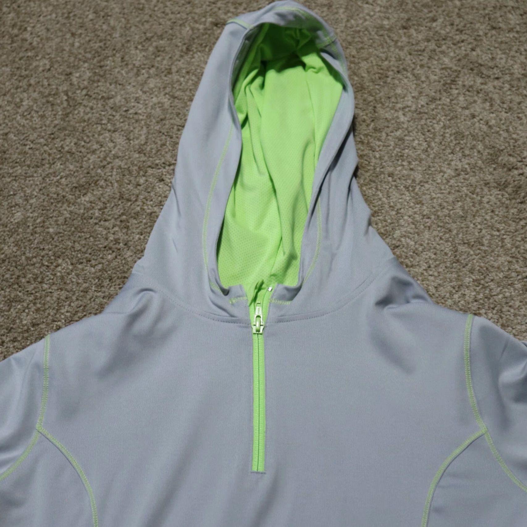 Old Navy Old Navy Gray Full Zip Hoodie Women's M Tall Lightweight Activewear Size M / US 6-8 / IT 42-44 - 2 Thumbnail