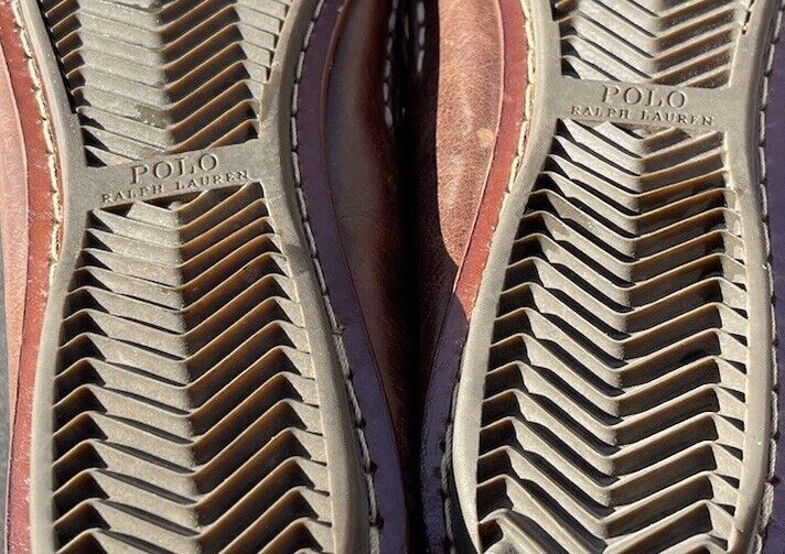Polo Ralph Lauren POLO RALPH LAUREN Men's Leather Brown Shoes Size 11.5 D Size US 11.5 / EU 44-45 - 11 Thumbnail