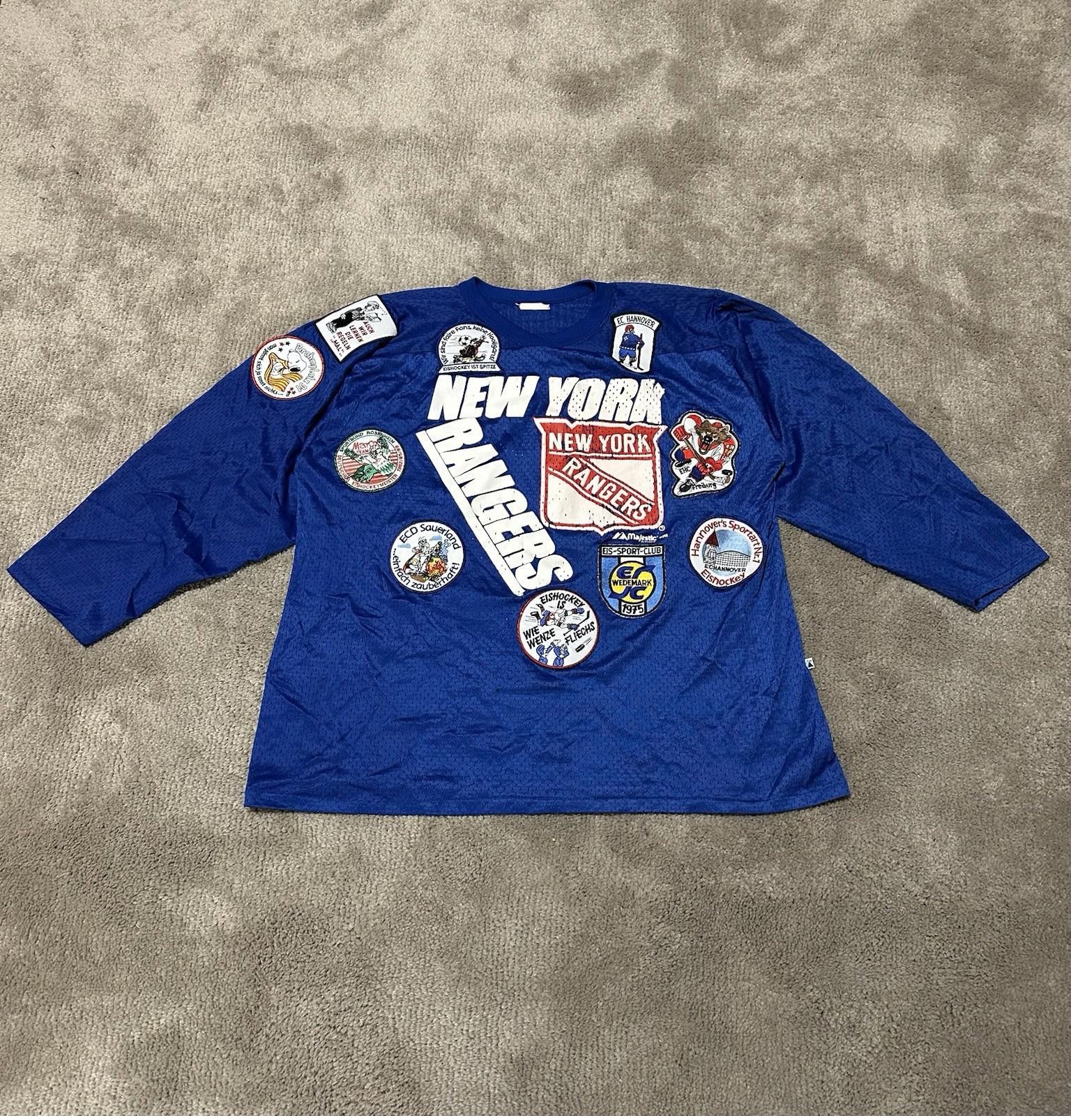 Majestic Majestic Hockey Jersey New York Rangers Sz XL Made In USA Size US XL / EU 56 / 4 - 1 Thumbnail
