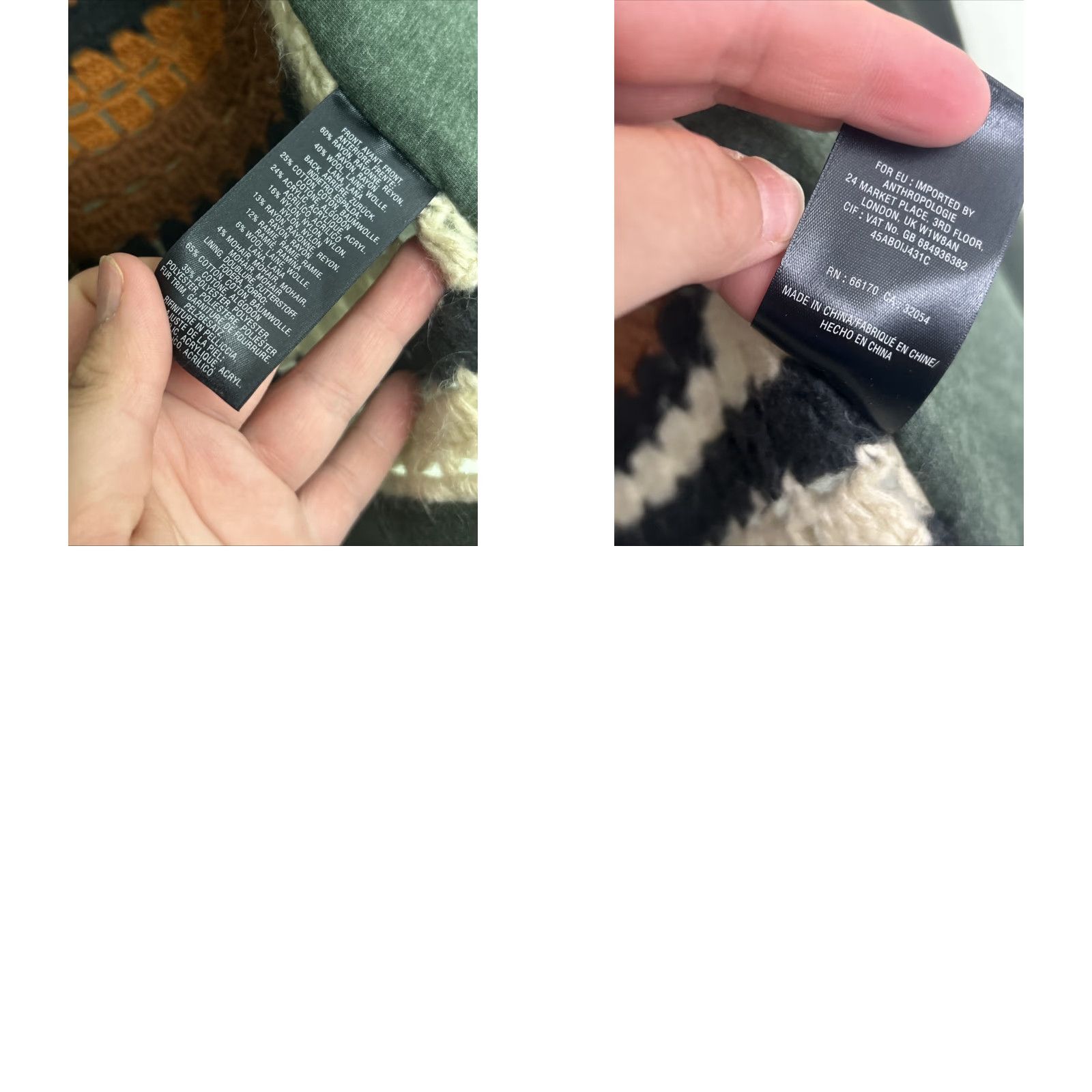 Anthropologie Anthropologie Elevenses Vest Crochet Wool Mohair Blend XS Green Vest Womens Size XS / US 0-2 / IT 36-38 - 9 Thumbnail