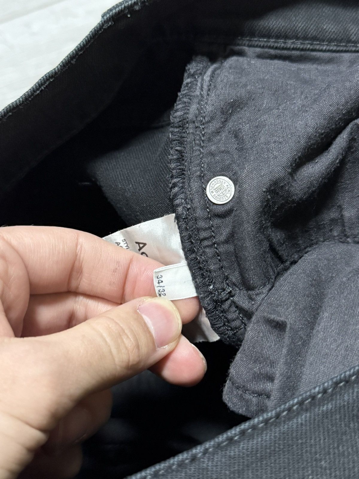 Acne Studios Acne Ace Stay Cash Black Denim Jeans Size US 34 / EU 50 - 4 Thumbnail