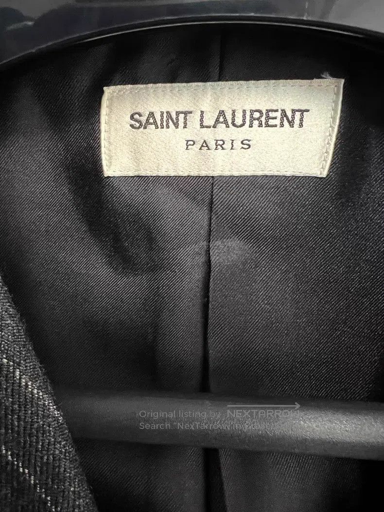 Saint Laurent Paris Saint Laurent Paris Striped Wool Three-Button Suit Size US S / EU 44-46 / 1 - 3 Thumbnail