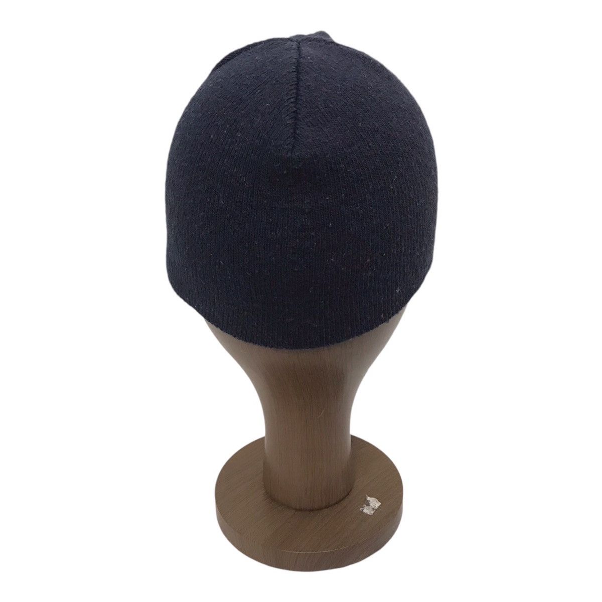 Japanese Brand Skull Distress Dark Blue Beanie Size ONE SIZE - 3 Thumbnail