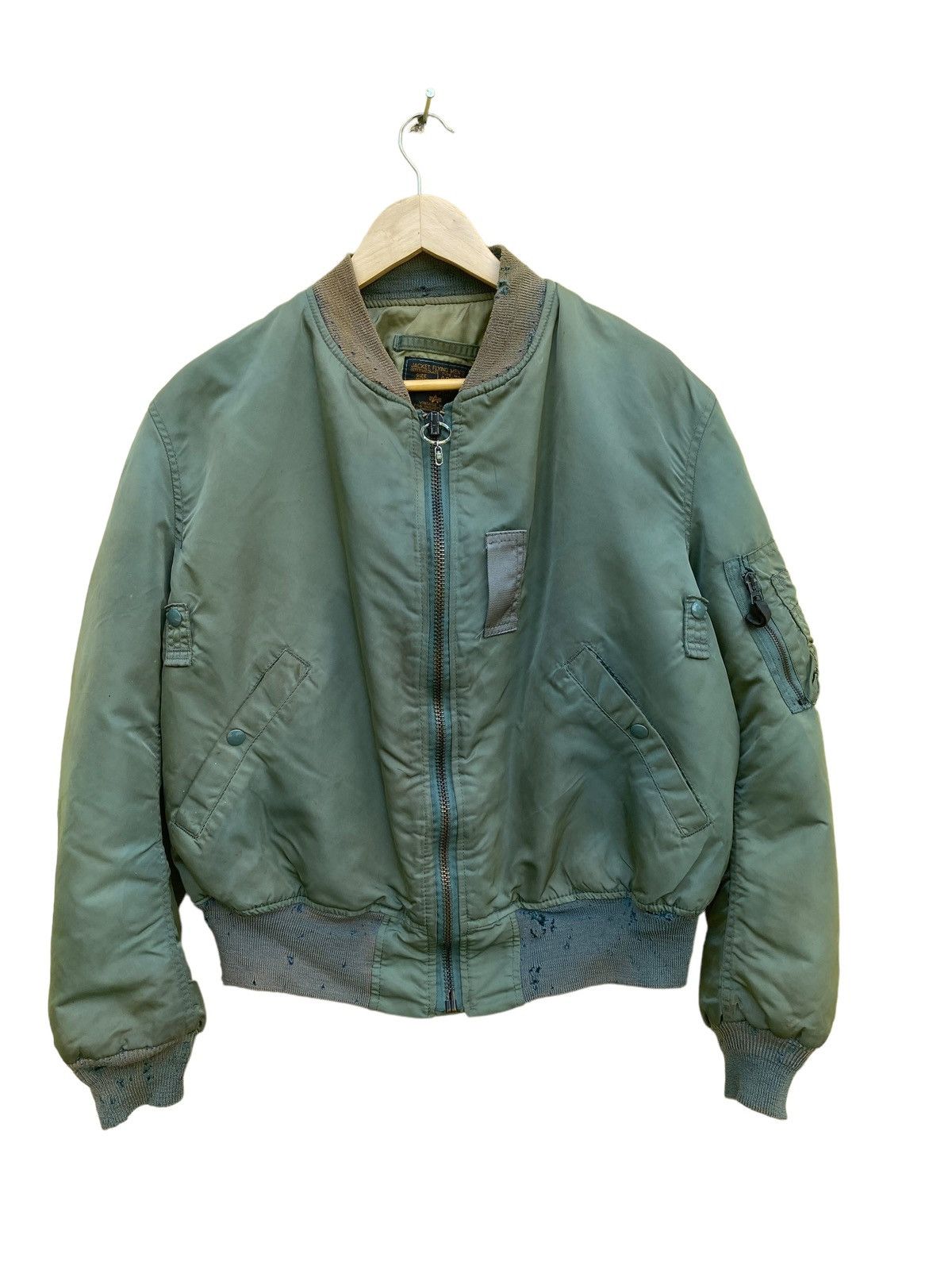 Alpha Industries Vintage MA-1 Alpha industries flying bomber jacket Size US L / EU 52-54 / 3 - 3 Thumbnail