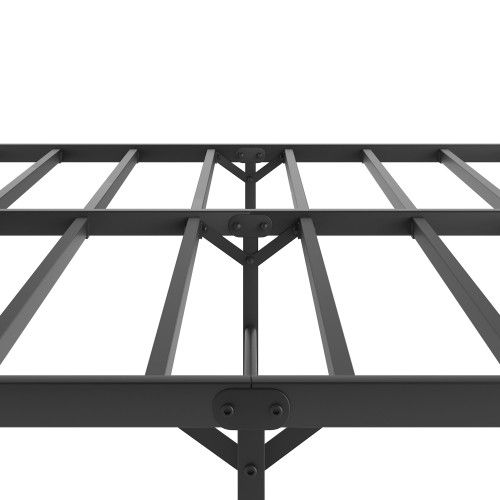 Designer × Homemade Metal Platform Bed frame with Headboard, Sturdy Metal Frame, Size US L / EU 52-54 / 3 - 3 Thumbnail