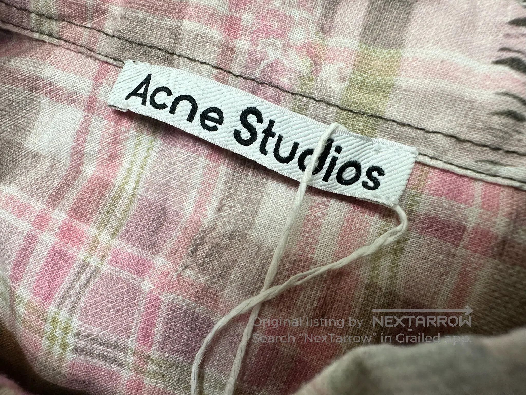 Acne Studios Acne Studios 3D Digital Printed Pink Checkered Oversized S Size US M / EU 48-50 / 2 - 6 Thumbnail