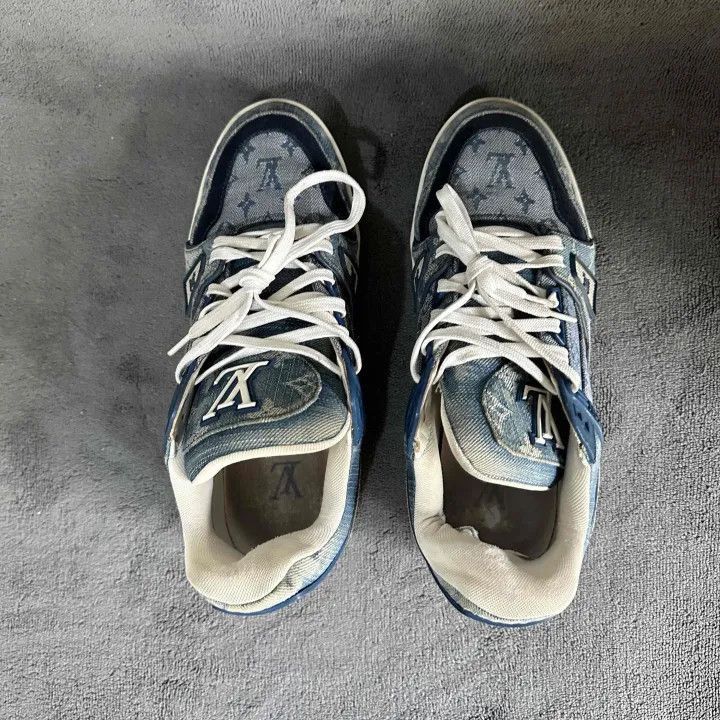 Louis Vuitton Louis Vuitton Denim Trainer Sneakers for Men -2508 Size US 9 / EU 42 - 5 Thumbnail