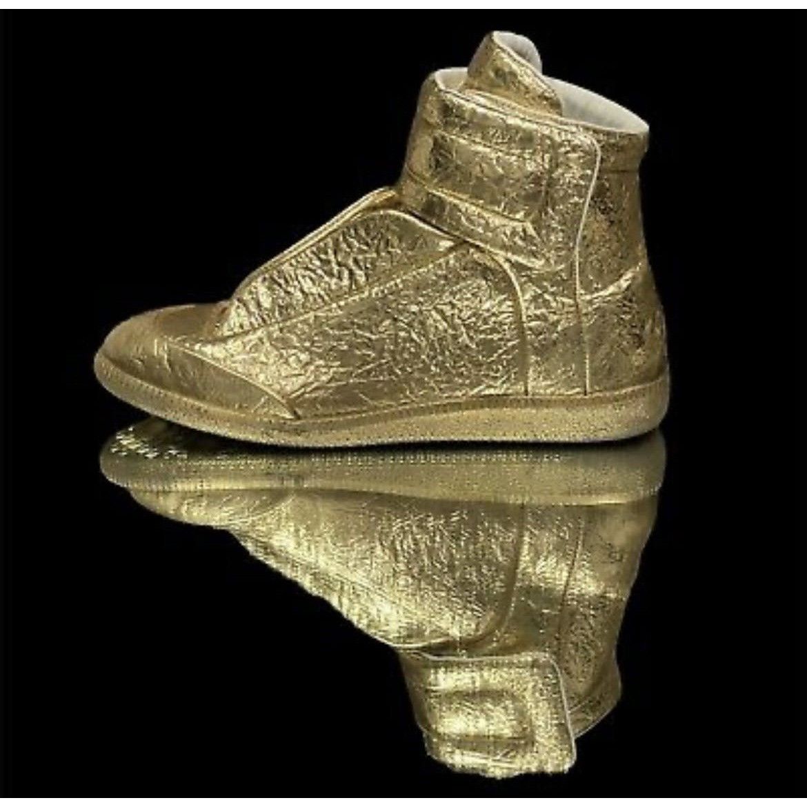 Maison Margiela Maison Margiela Metallic Gold Cracked Future High Size US 10 / EU 43 - 3 Thumbnail