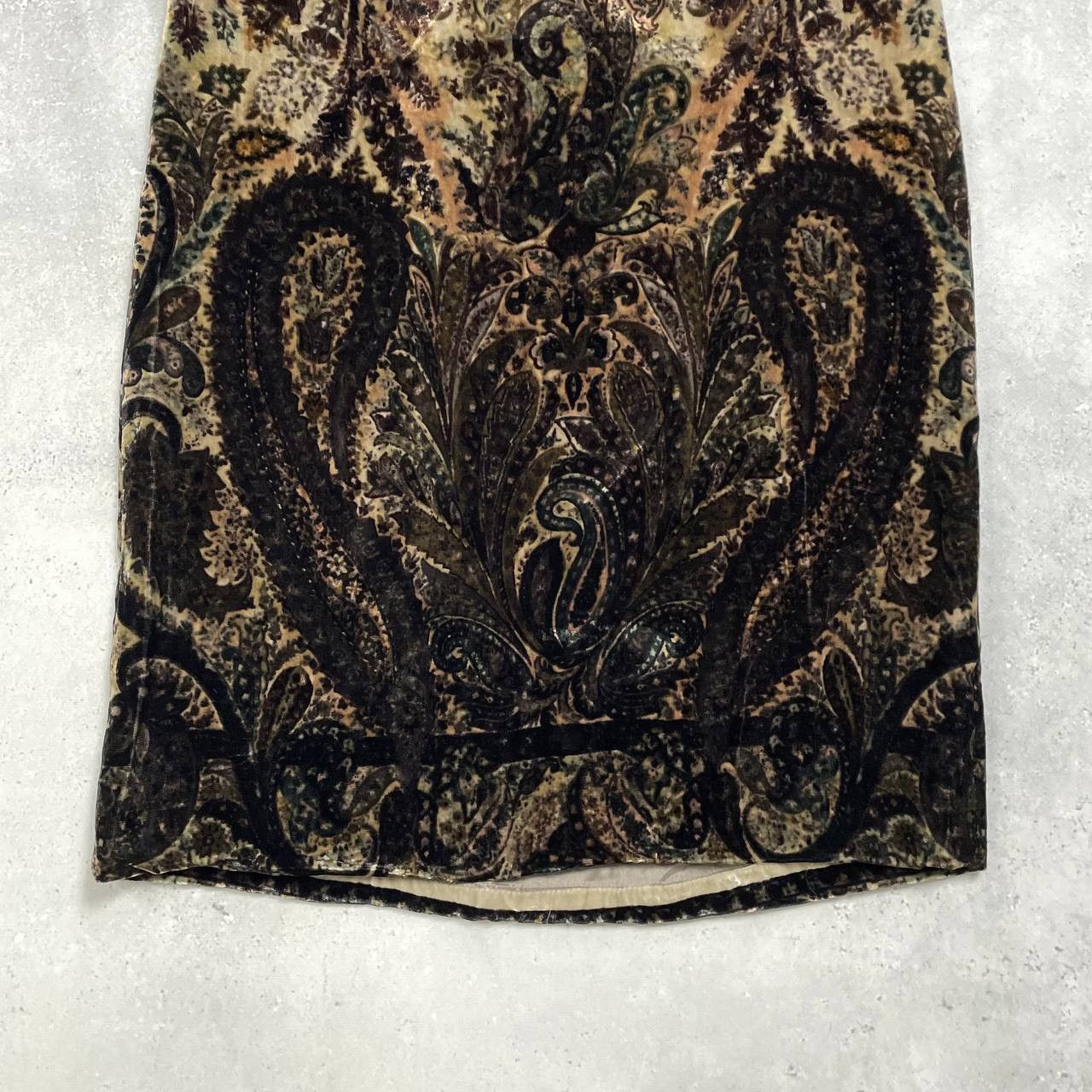 Etro ETRO Paisley Velvet Sleeveless Knee Length Dress Size 42 Size M / US 6-8 / IT 42-44 - 21 Thumbnail