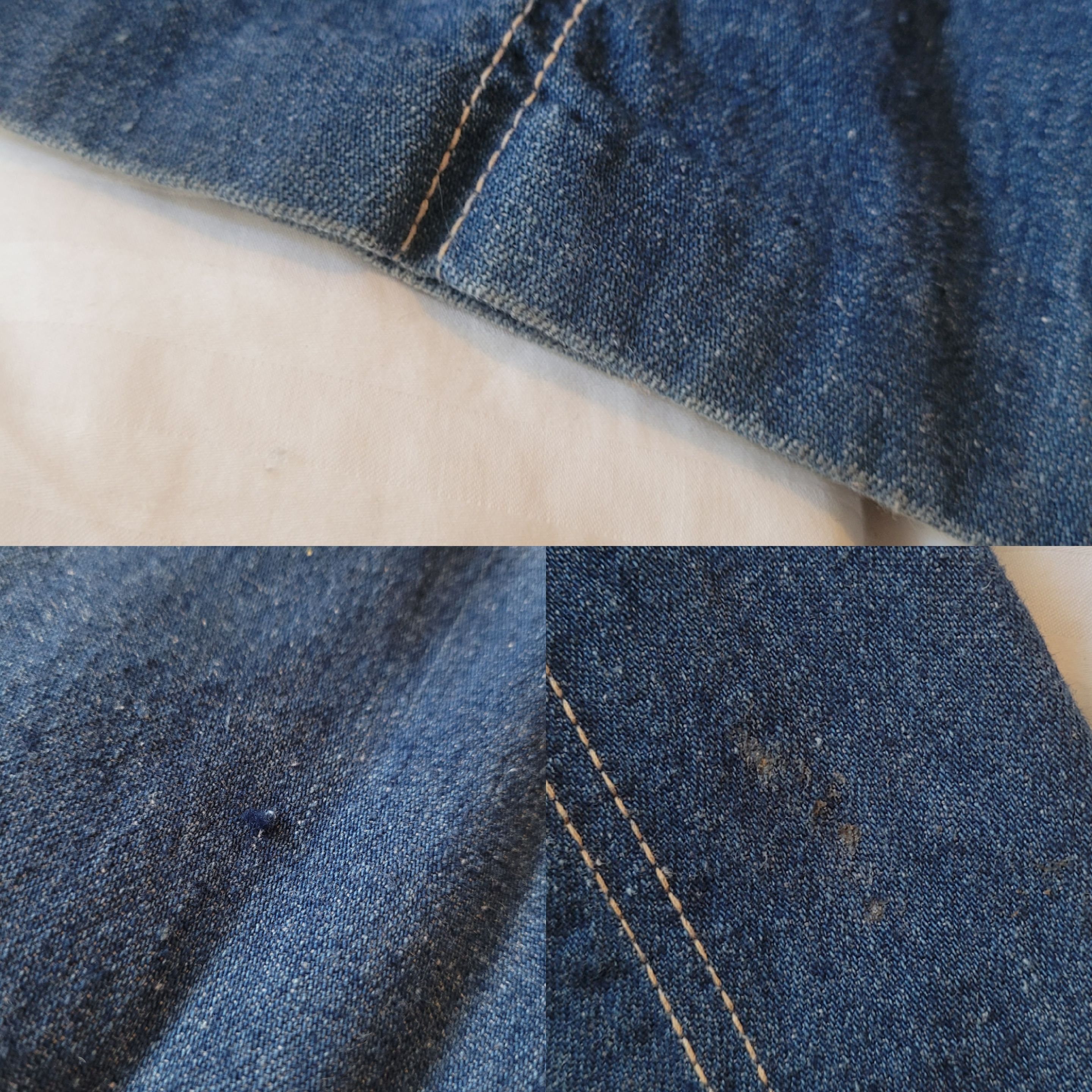 Sears Vintage 70s Jr Bazaar Flared Denim Jumpsuit Bib Overalls Size 27" / US 4 / IT 40 - 6 Thumbnail