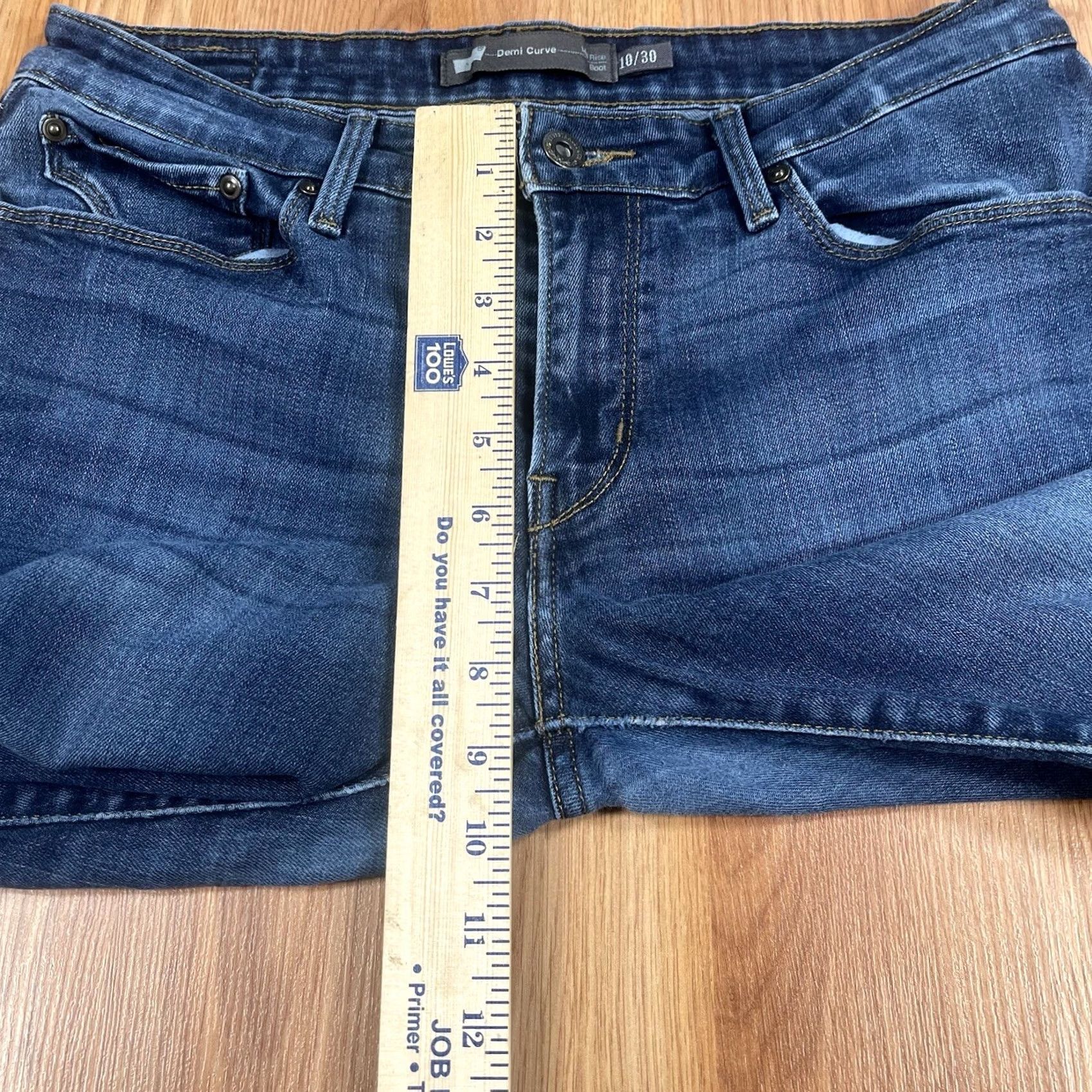 Levi's Levi’s Jeans Womens 10/30 Demi Curve Mid Rise Bootcut Denim Blue 30Wx32L Regular 5-Pocket Jeans Mens Womens Boys Girls Size 32" / US 10 / IT 46 - 7 Thumbnail