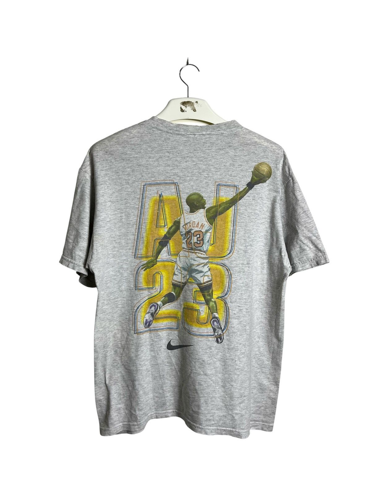 Nike RARE!!! Vintage 90’s NIKE AIR JORDAN BACKHIT Tshirt Size US M / EU 48-50 / 2 - 1 Thumbnail