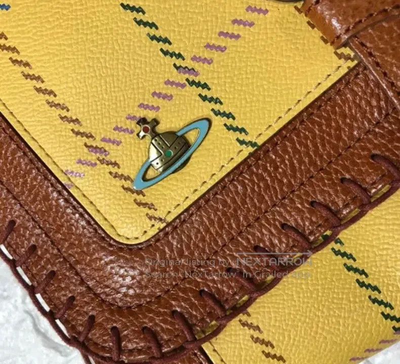 Vivienne Westwood Vivienne Westwood size os Metal Saturn plaid crossbody bag Size ONE SIZE - 3 Thumbnail