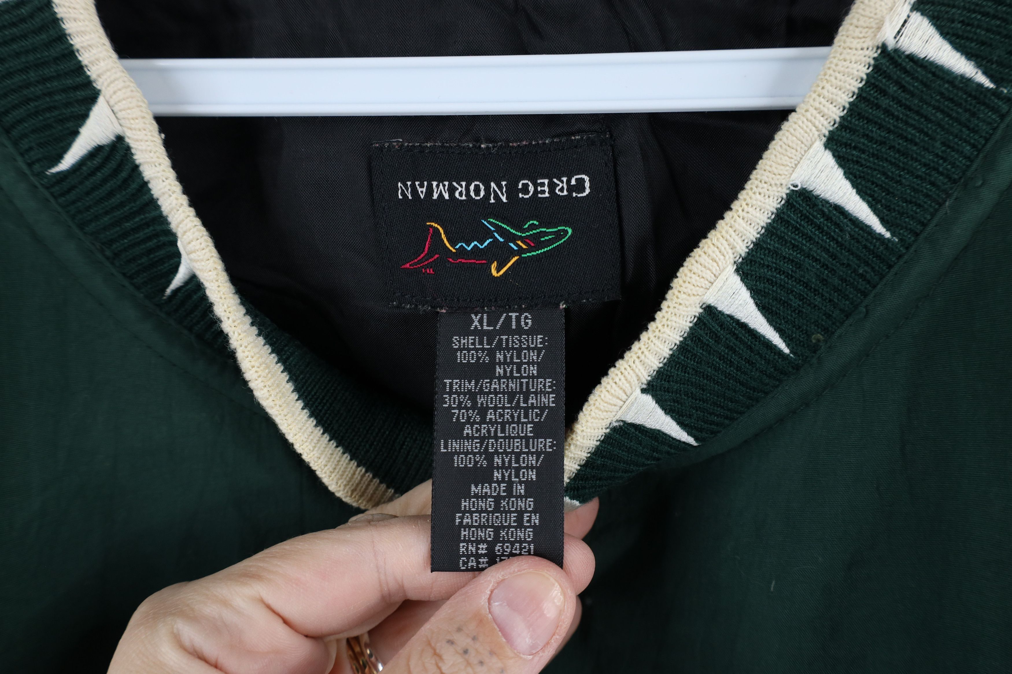 Vintage Vintage 90s Greg Norman Spell Out Golfing Windbreaker Jacket Size US XL / EU 56 / 4 - 8 Thumbnail
