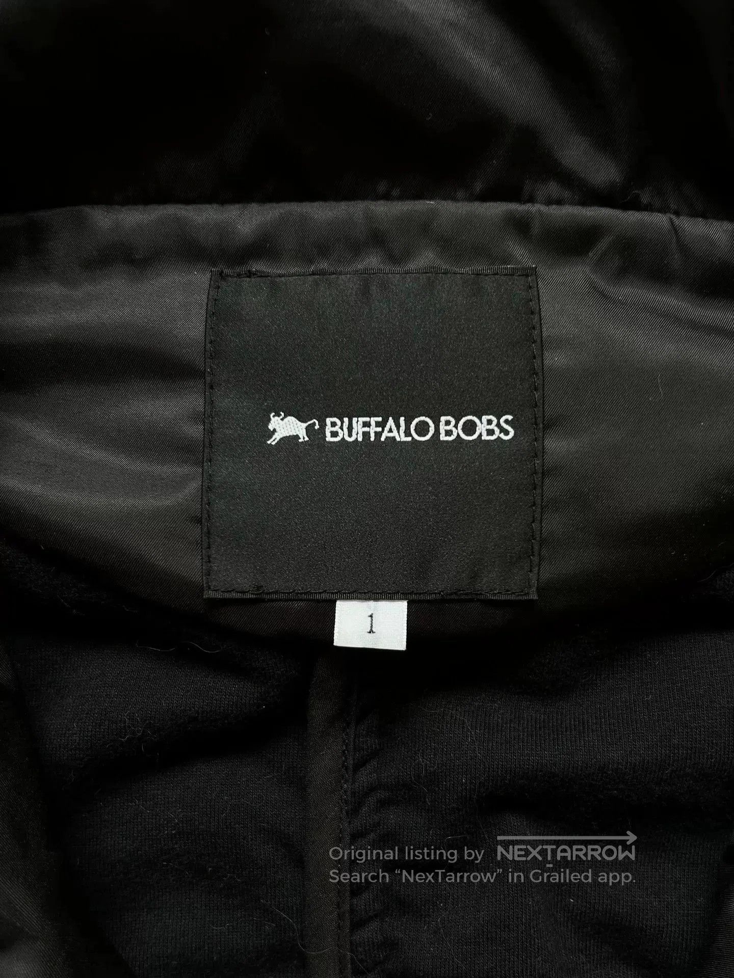 BUFFALO BOBS black bono collar jacket for men. Size US M / EU 48-50 / 2 - 5 Thumbnail