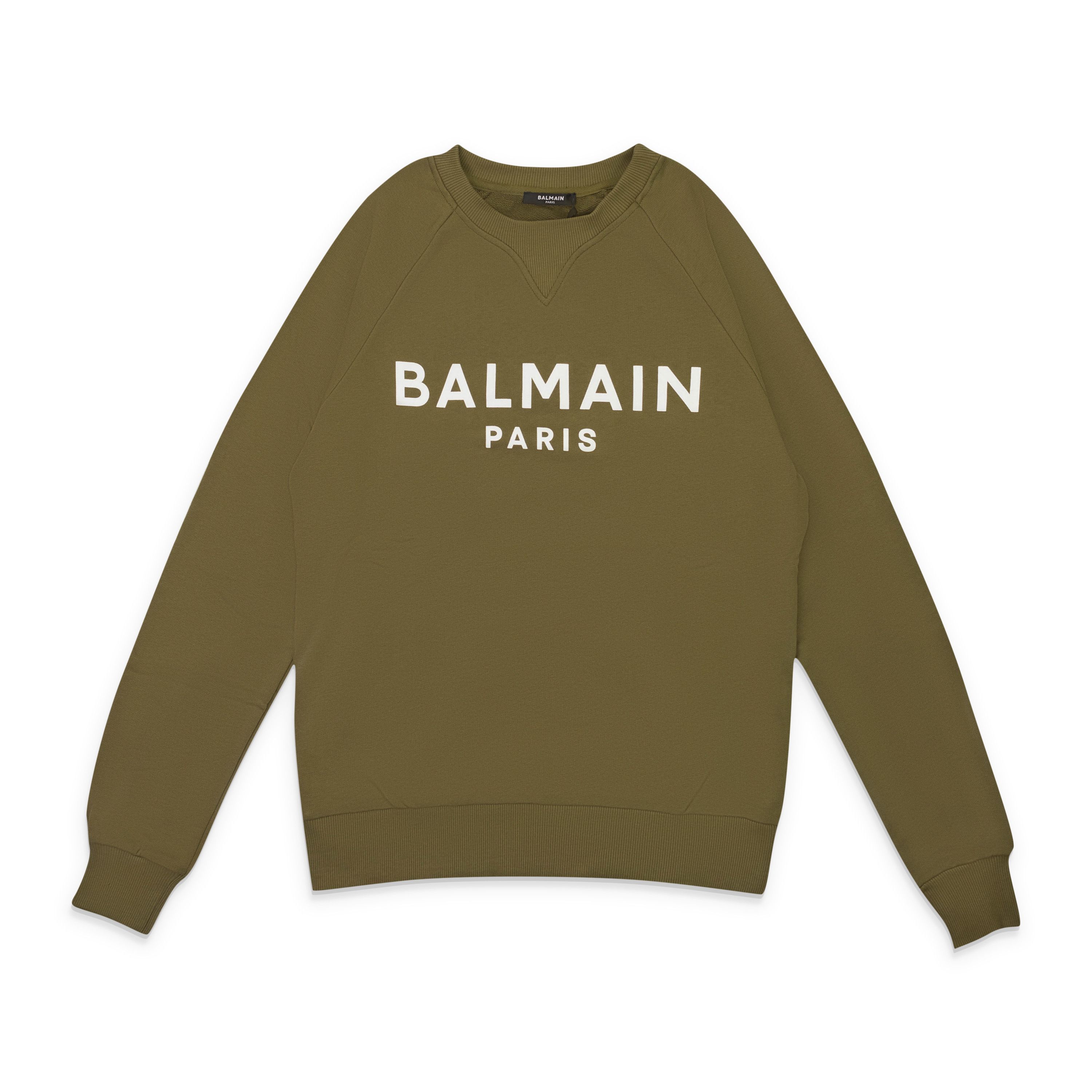 Balmain LOGO CREWNECK KHAKI SWEATSHIRT SIZE M Size US M / EU 48-50 / 2 - 1 Thumbnail