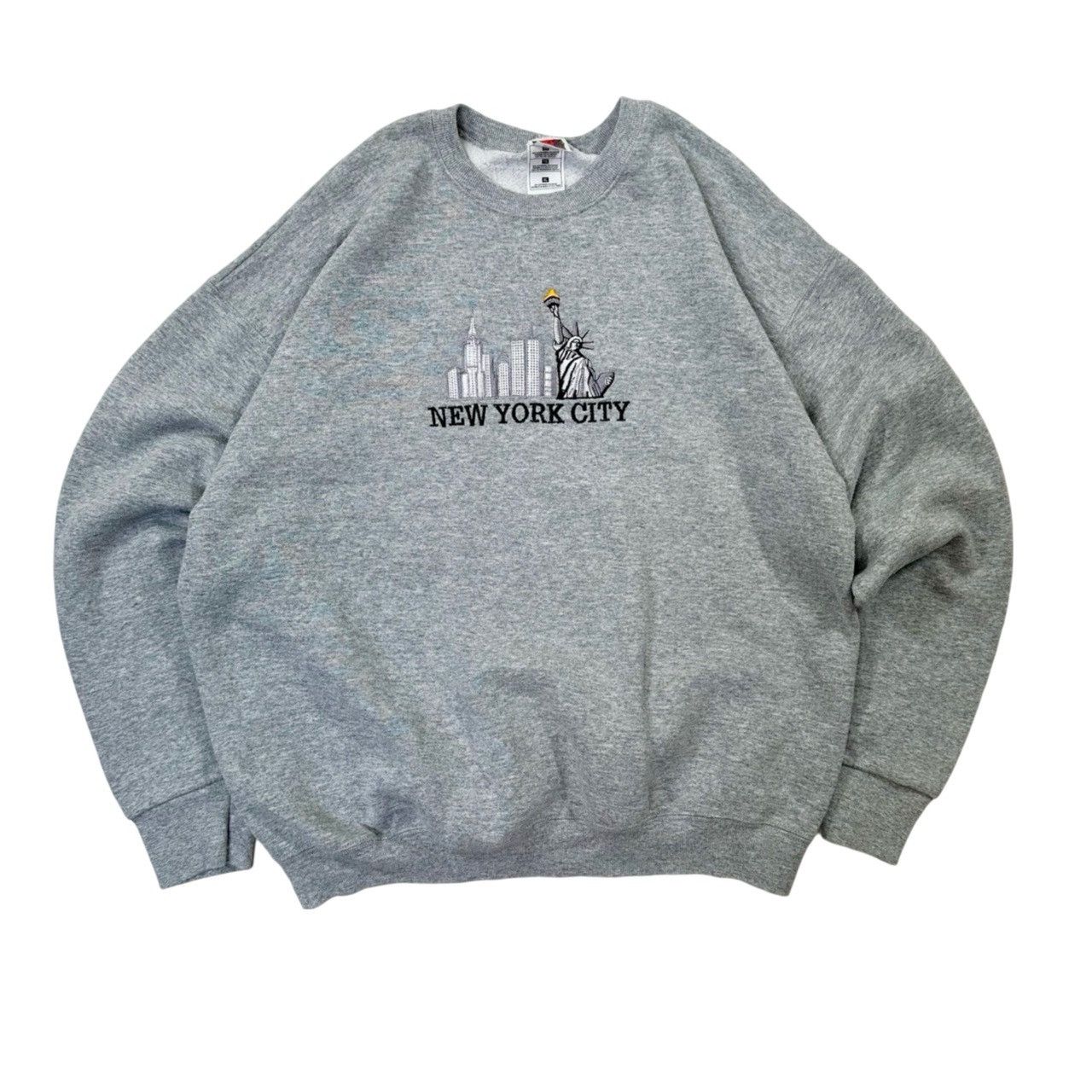 Vintage Vintage 90s Fruit of the Loom Embroidered New York City Size US XL / EU 56 / 4 - 1 Thumbnail