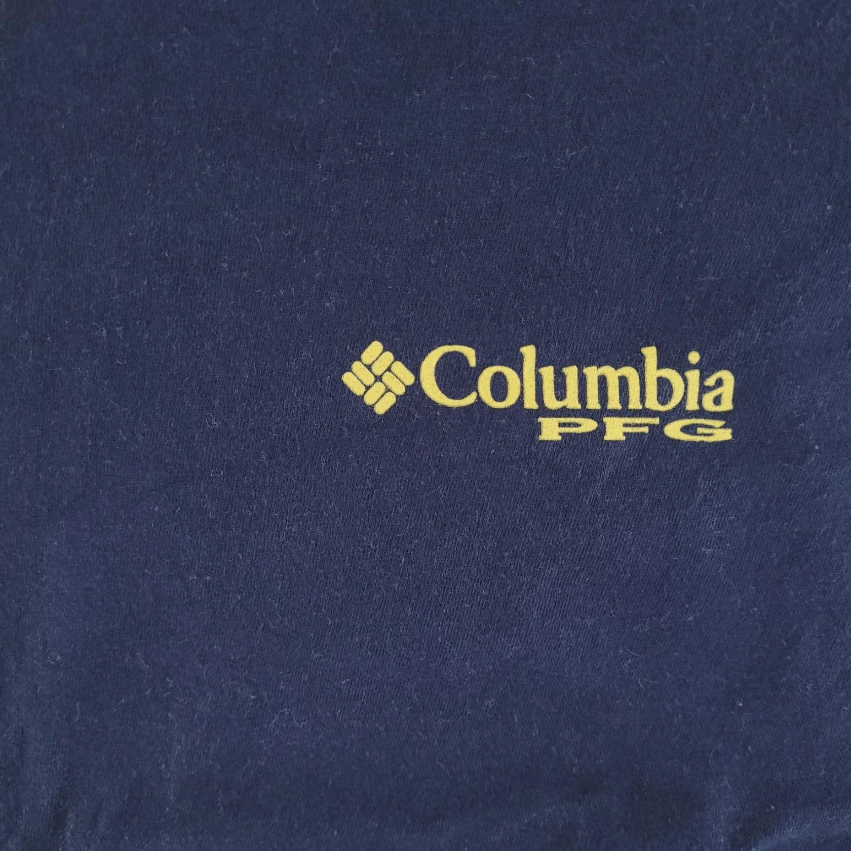 Vintage Columbia Shirt Mens Large Blue Slim Fit PFG Button-Up Short Sleeve Navy Fishing Slimming 90s? Size US L / EU 52-54 / 3 - 4 Thumbnail
