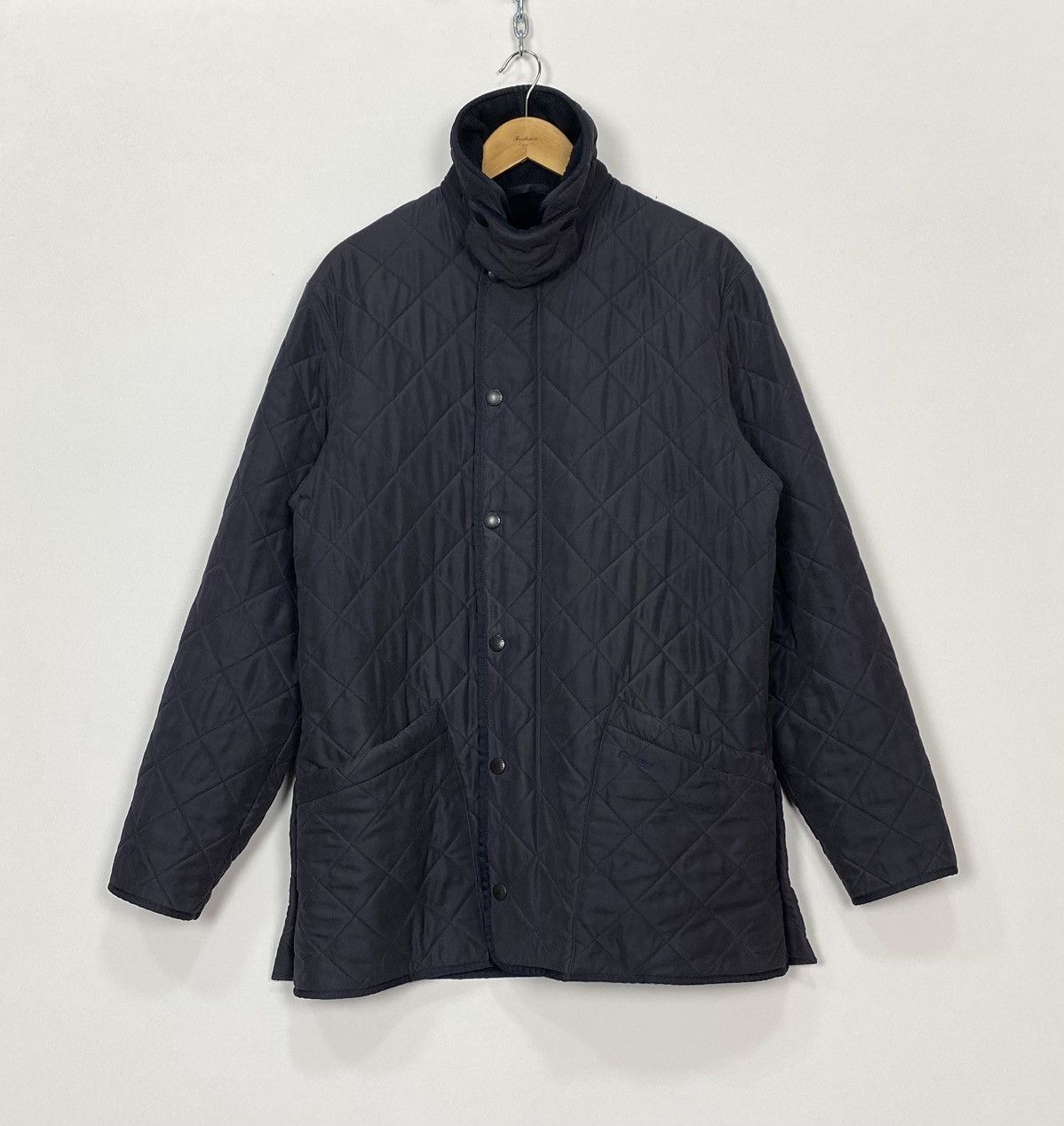 Barbour Barbour Microfibre Polarquilt Jacket Navy Mens Size Medium Grailed