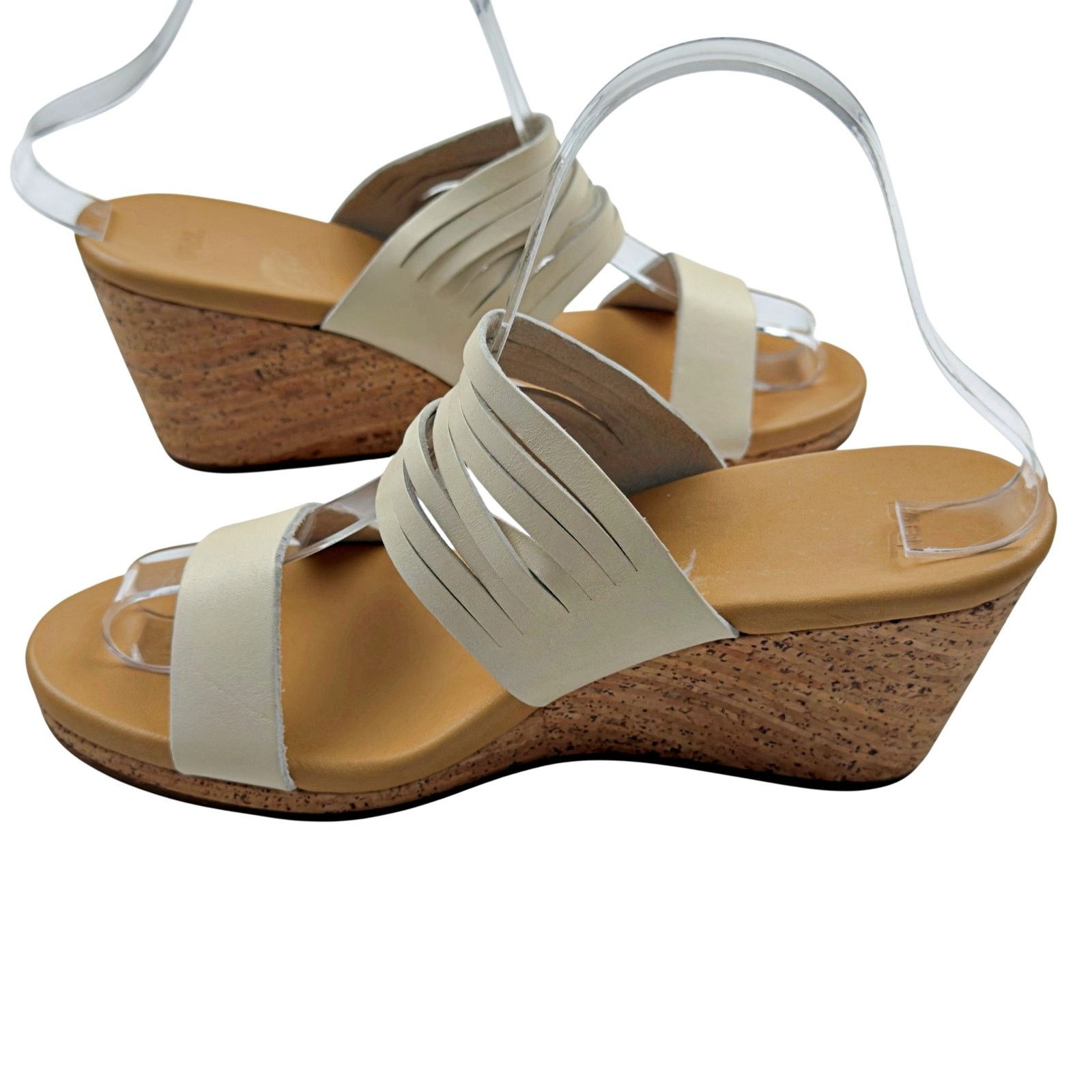 Teva Teva Arrabelle Leather Cork Wedge Strappy Sandal Beige Size US 8 / IT 38 - 3 Thumbnail