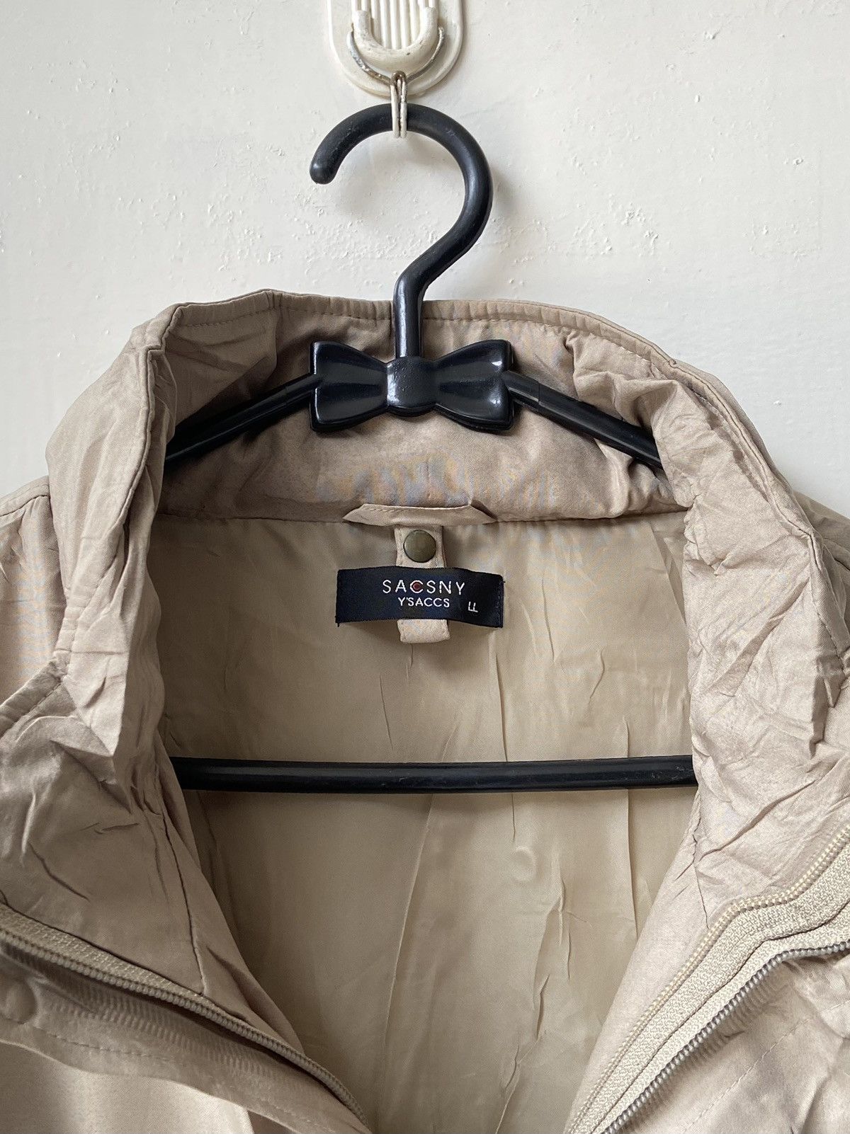 Designer × Japanese Brand × Yohji Yamamoto SACSNY Y’SACCS Beige Zip Jacket Size US L / EU 52-54 / 3 - 18 Thumbnail