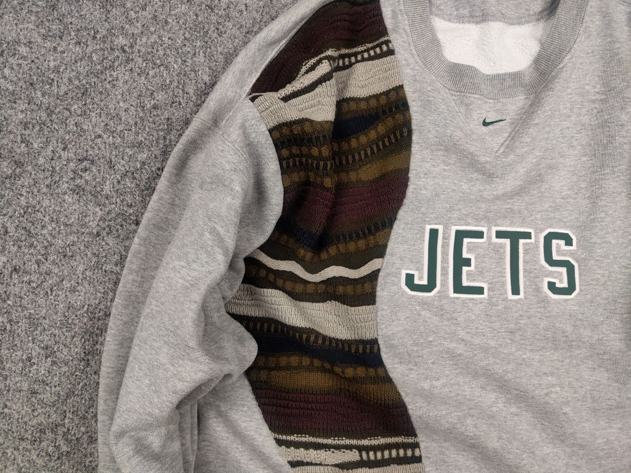 Nike Vintage Nike Jets NFL Logo Design custom sweatshirts sweater Size US XL / EU 56 / 4 - 5 Thumbnail