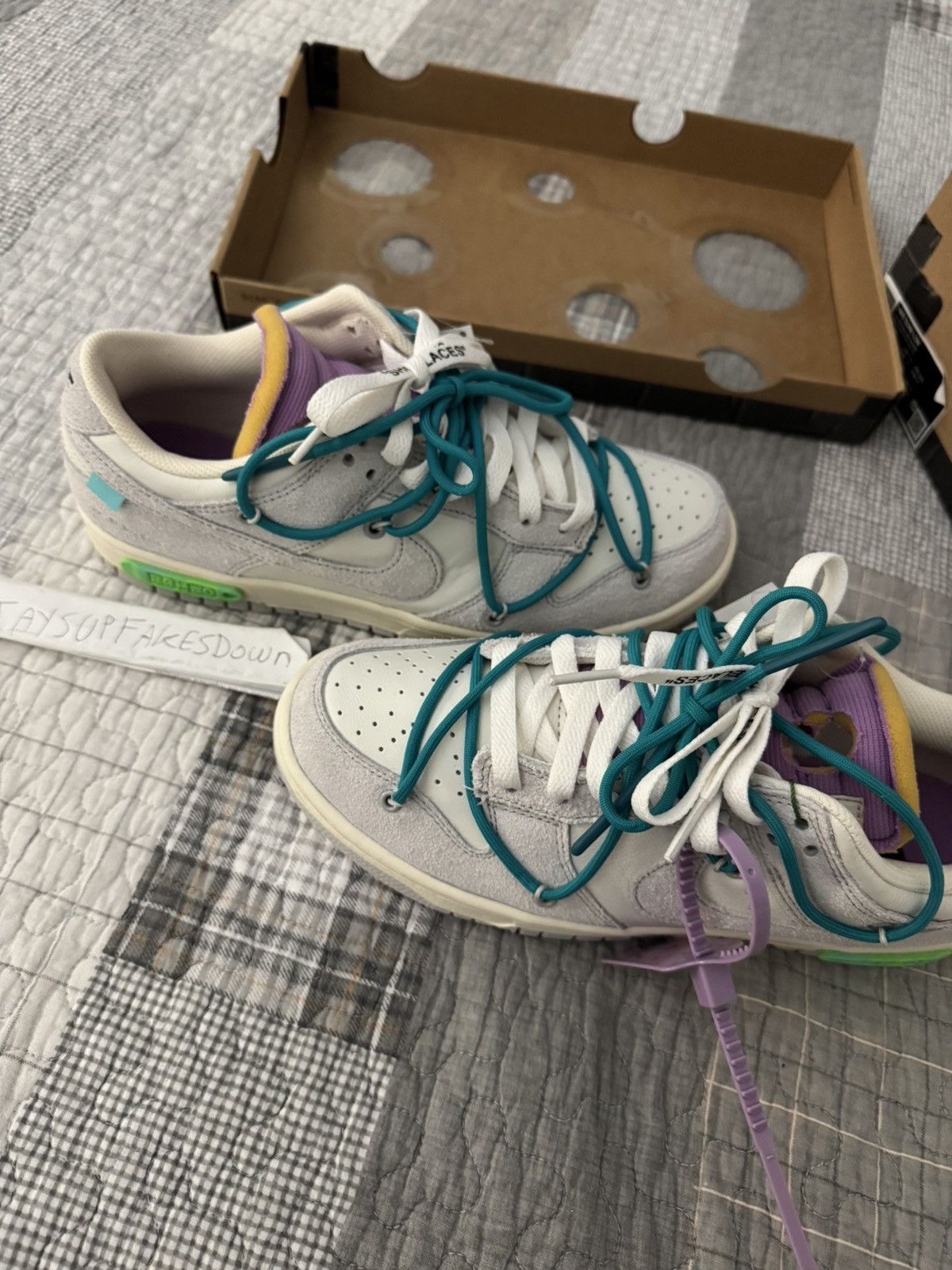 Nike Nike Dunk Low Off-White Lot 36 Size 8.5 DS Shoes Size US 8.5 / EU 41-42 - 4 Thumbnail