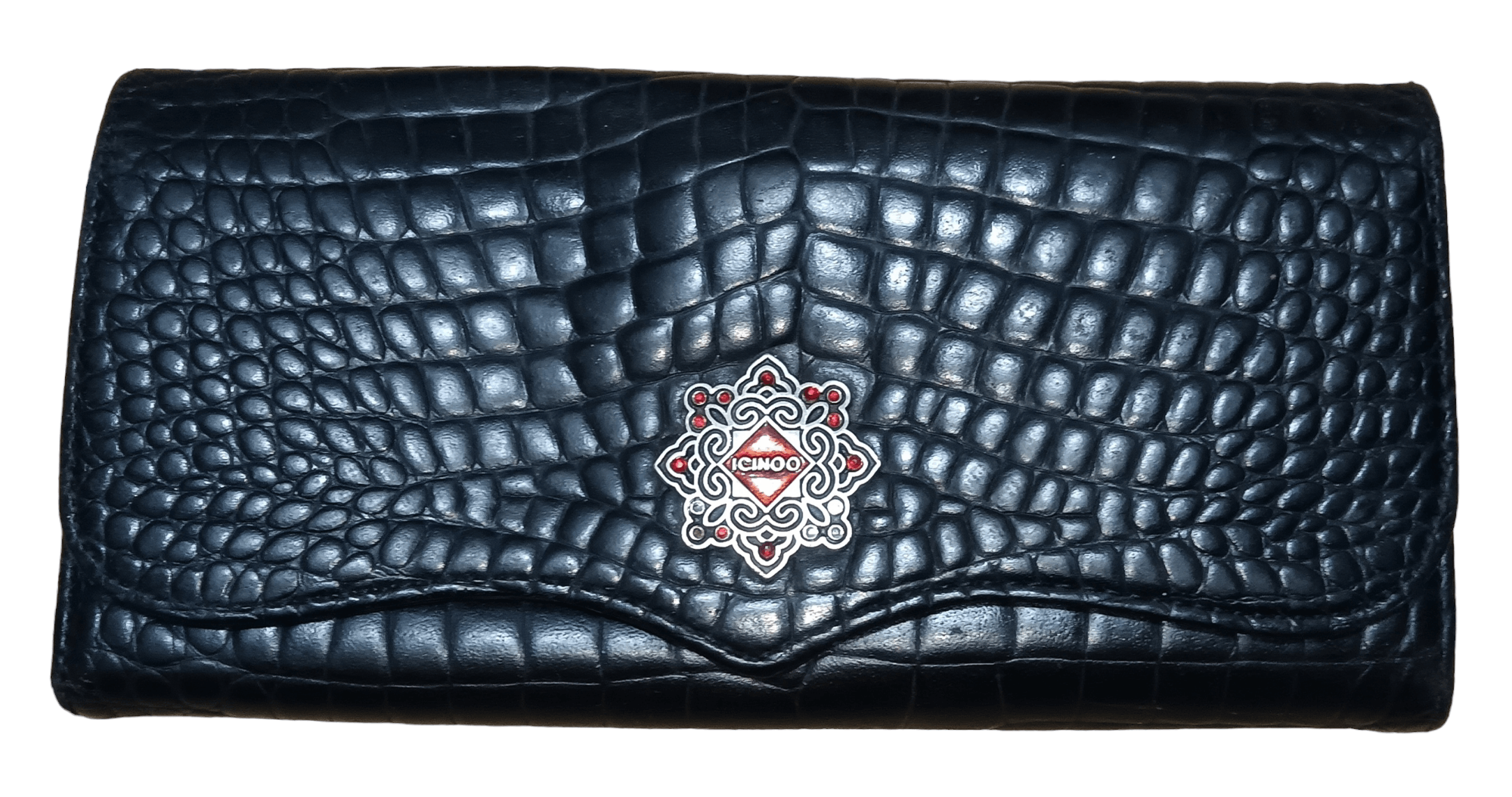 Genuine Leather × Japanese Brand × Vintage ICINOO COLLECTION CROCODILE LEATHER WALLET Size ONE SIZE - 1 Thumbnail