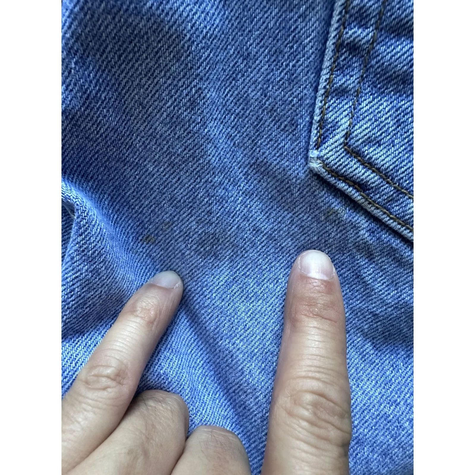 Guess VINTAGE GUESS Denim Jeans 80s Size 30 Blue In USA 1980s Mens Boys Size 29" - 3 Thumbnail